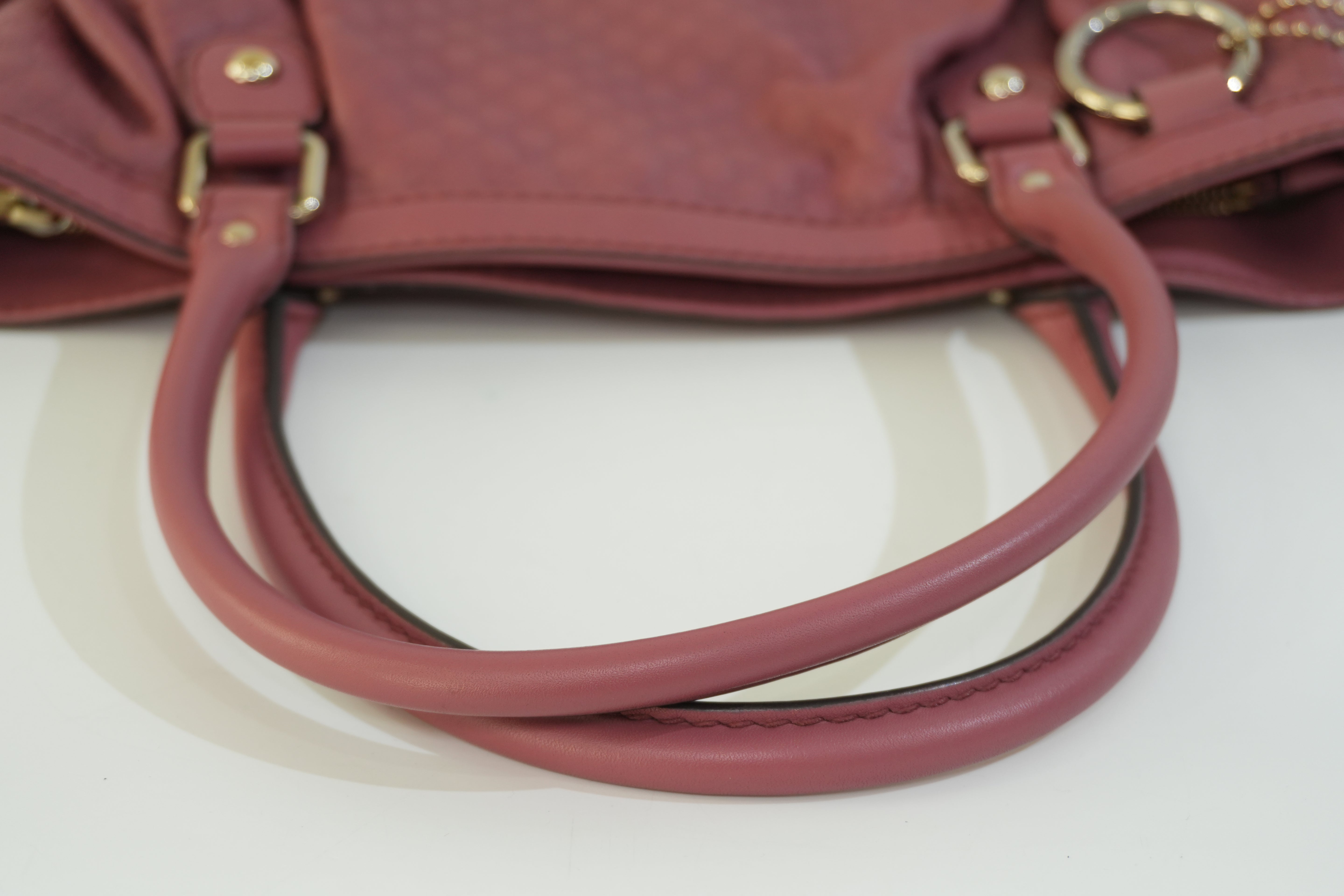 Pre-owned Gucci Microguccisima Shoulder Bag Pink