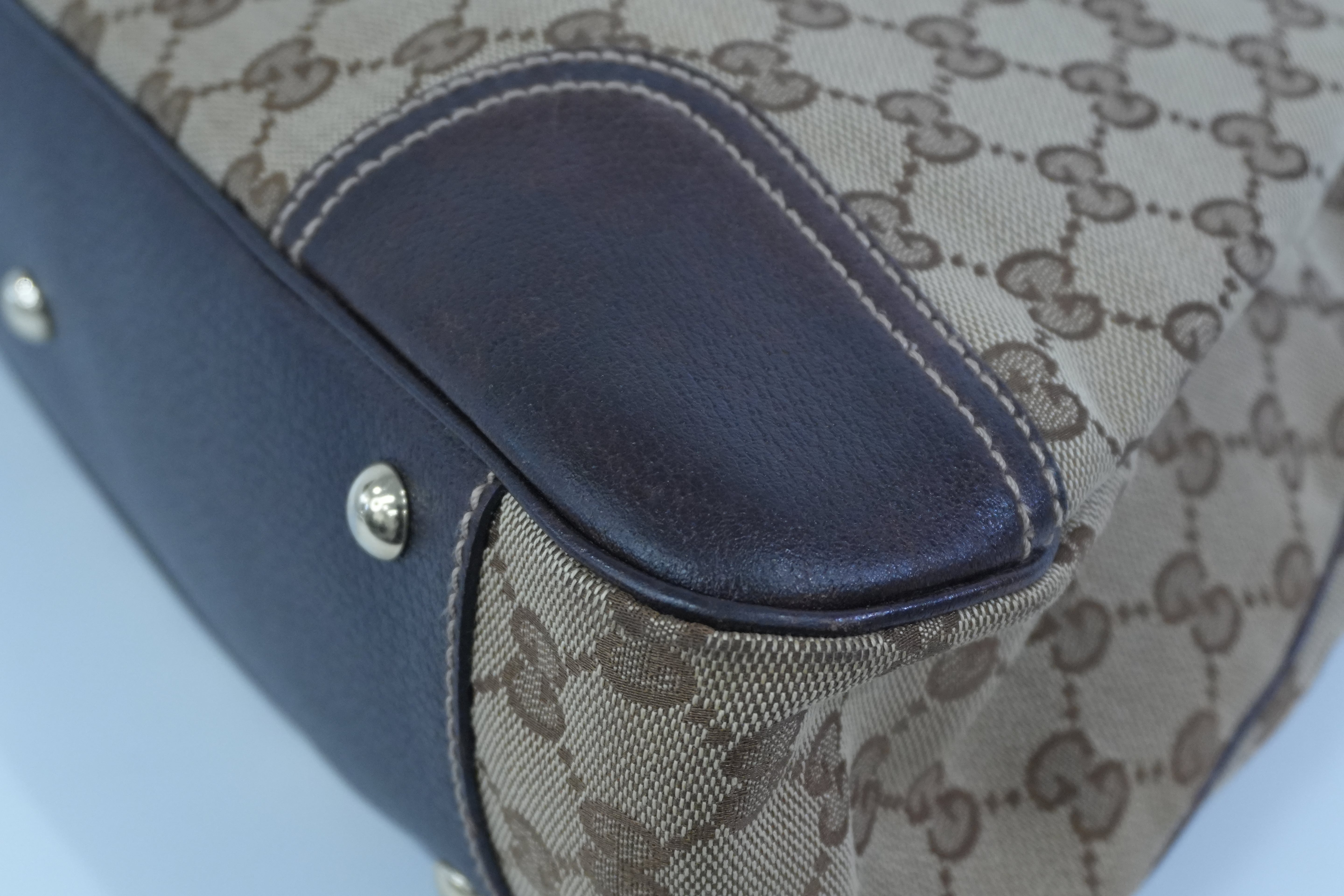 Pre-owned Gucci Ophidia Tote Bag Brown