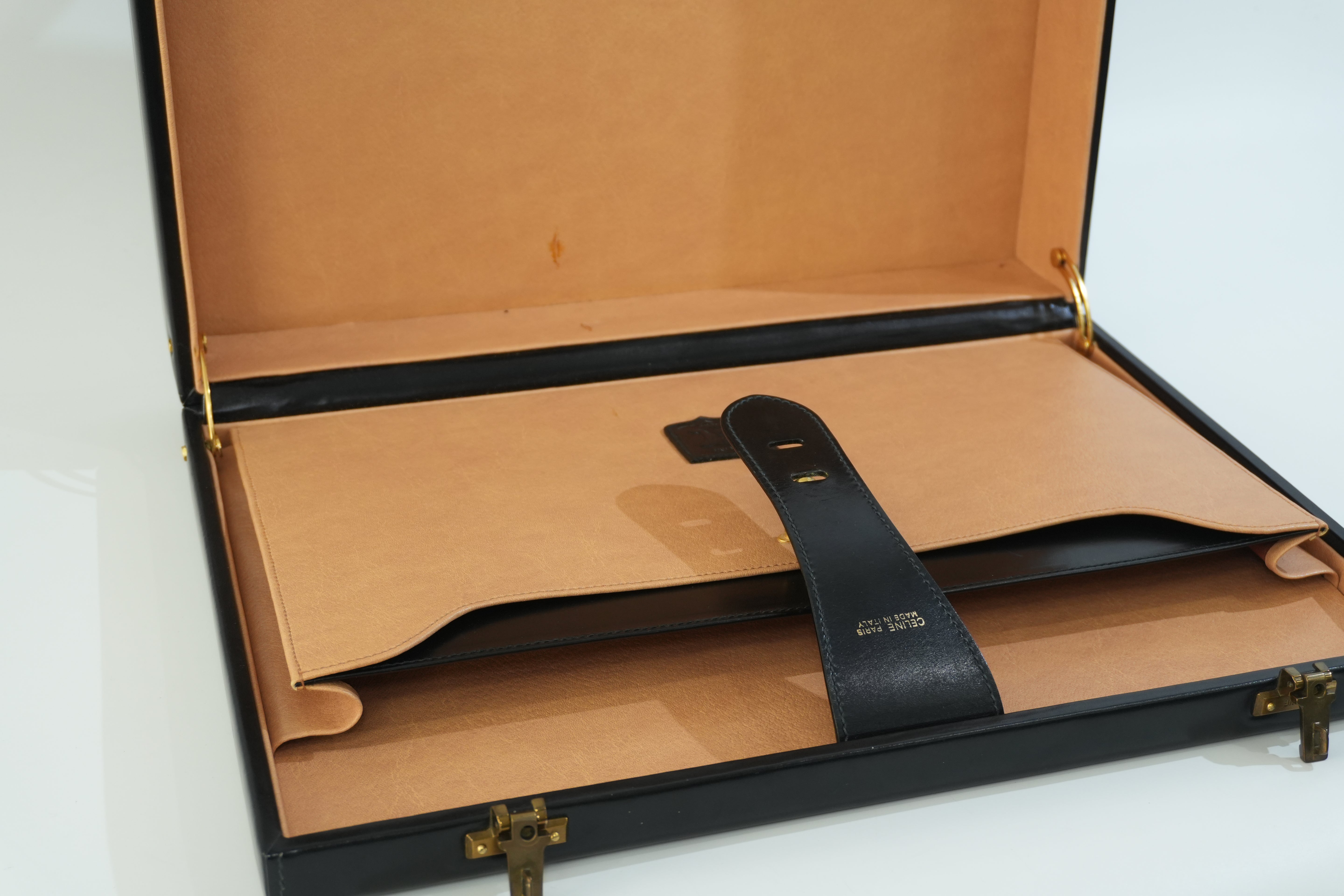 Pre-owned Celine Briefcase Handbag Black
