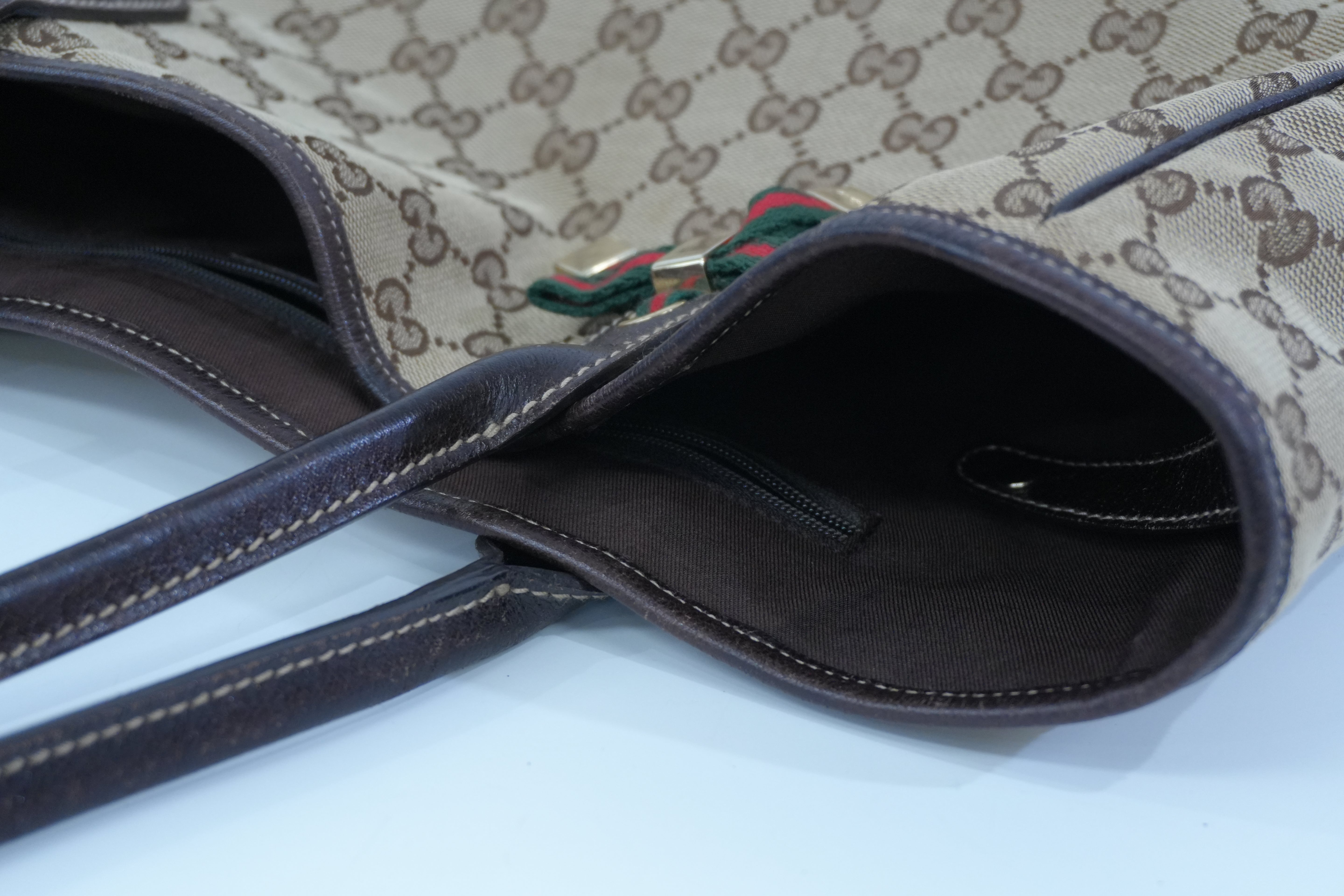 Pre-owned Gucci Ophidia Tote Bag Brown