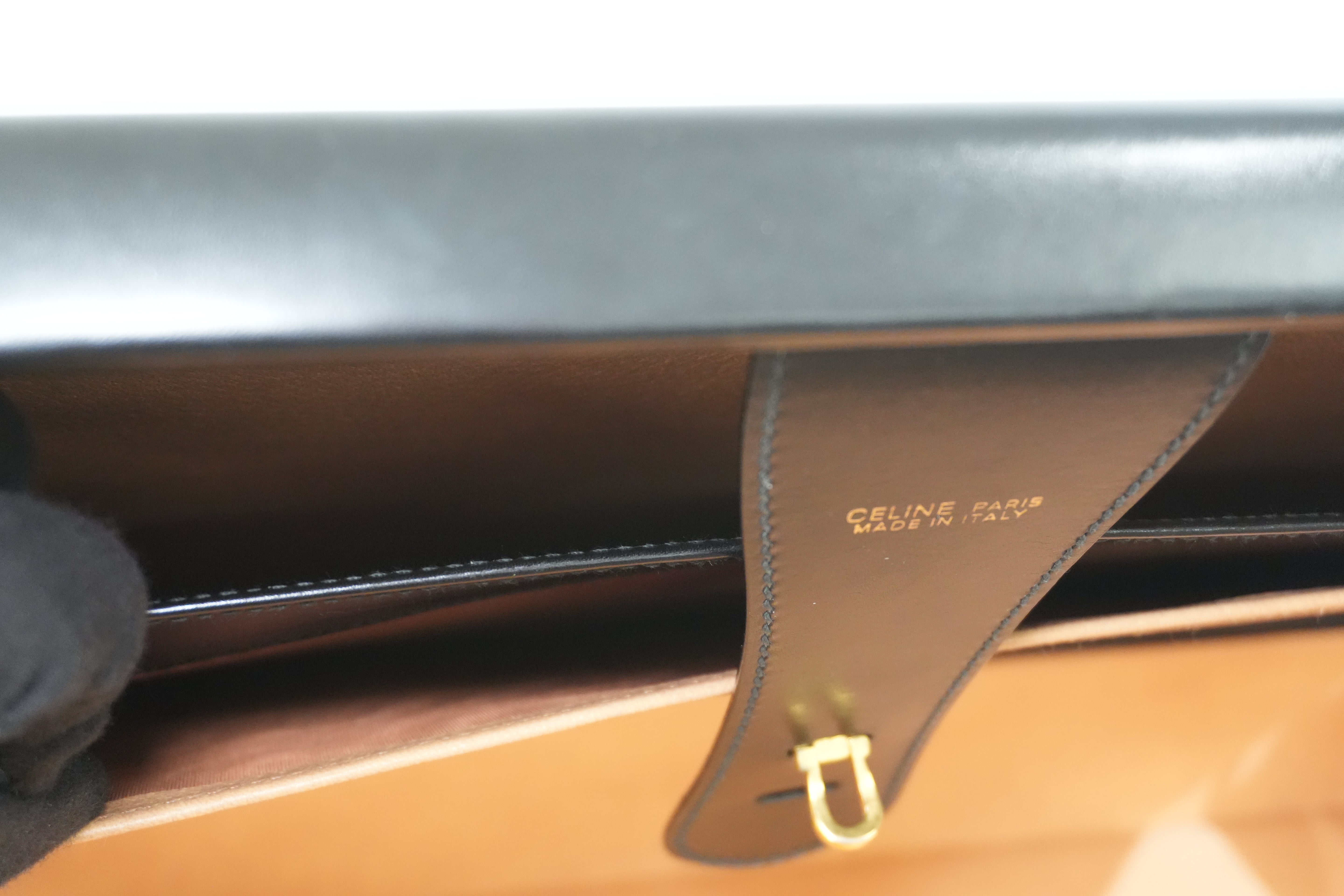 Pre-owned Celine Briefcase Handbag Black