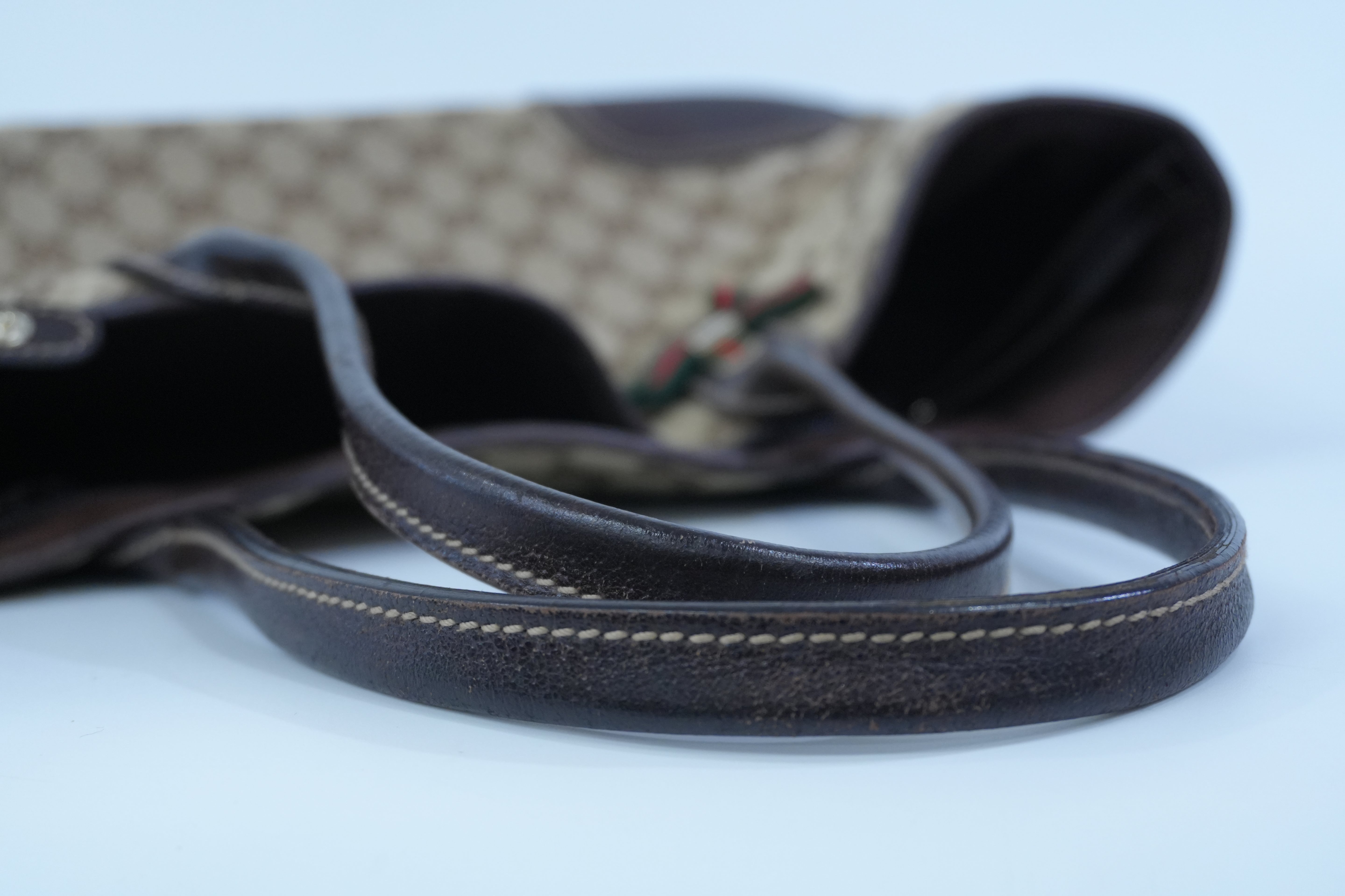 Pre-owned Gucci Ophidia Tote Bag Brown