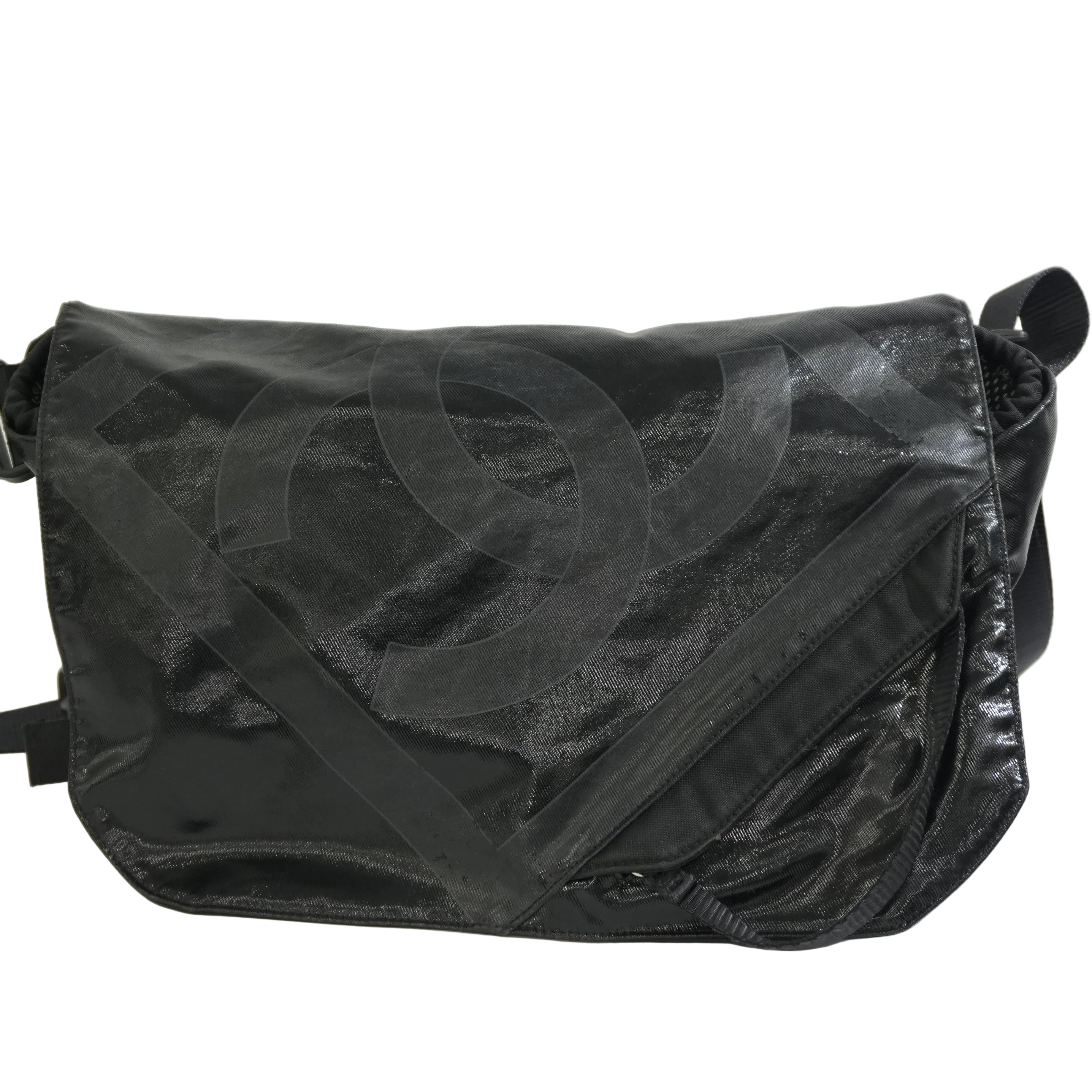 Pre-owned Chanel Sports Line Shoulder Bag Black