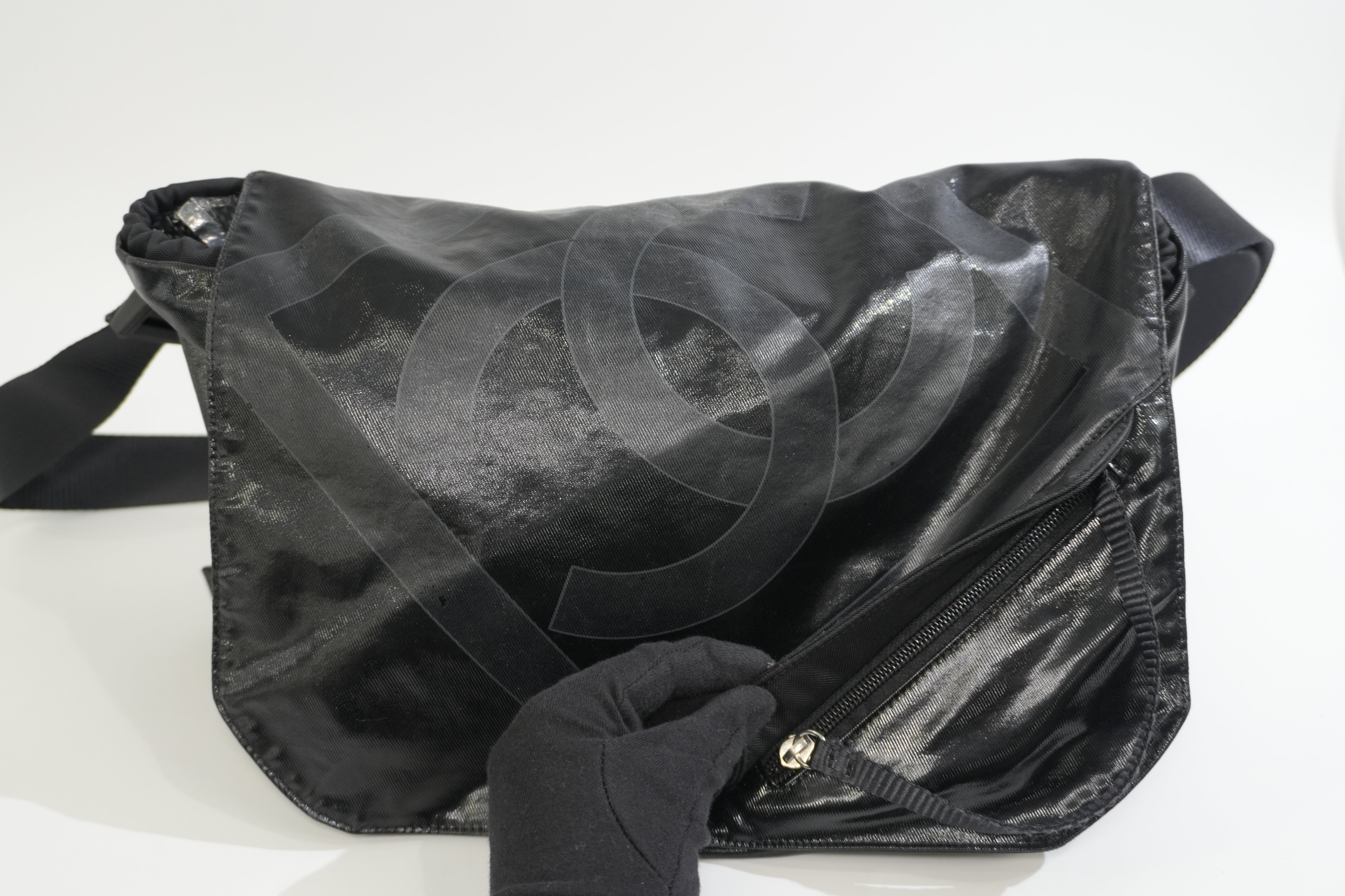 Pre-owned Chanel Sports Line Shoulder Bag Black