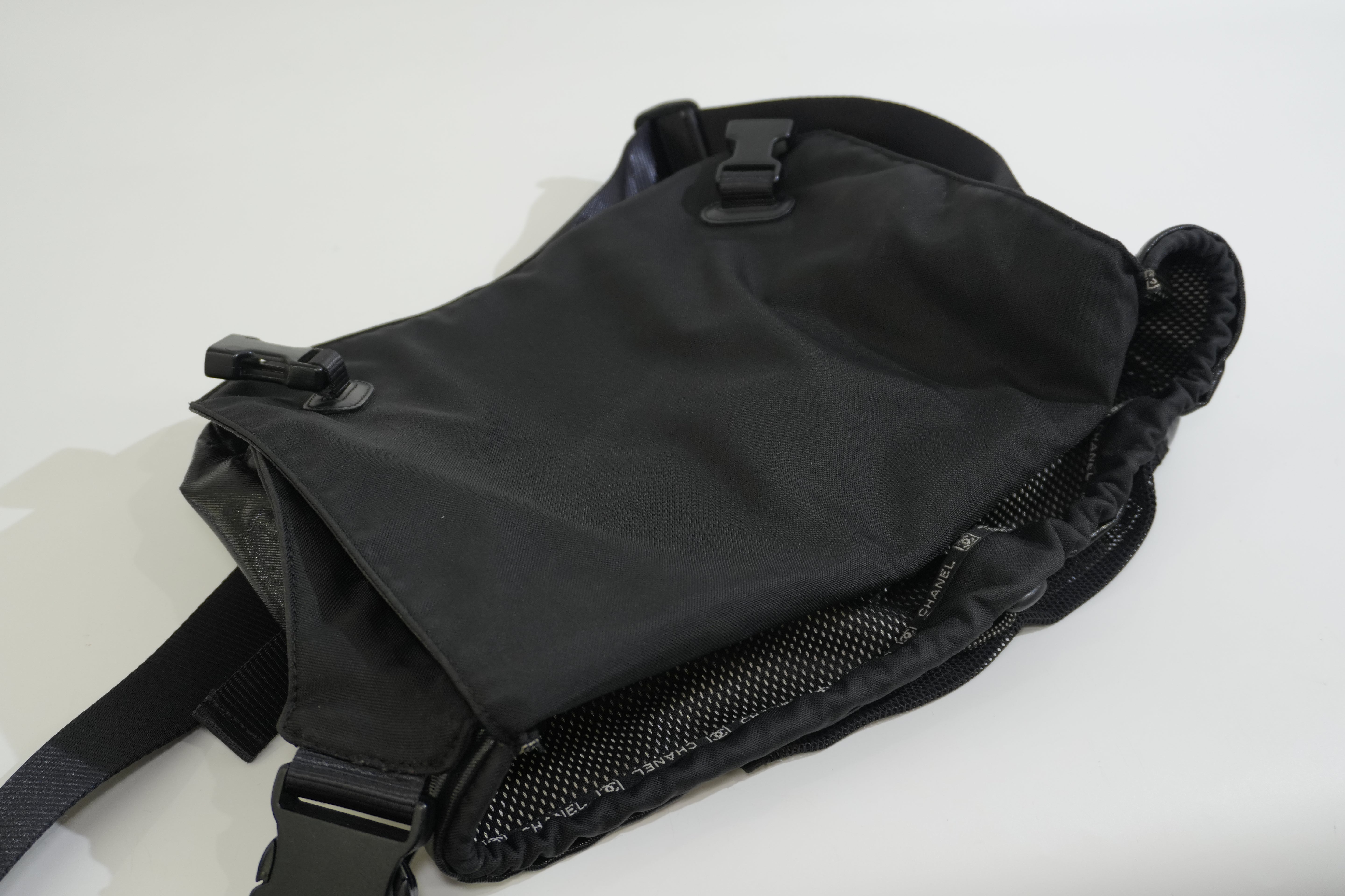 Pre-owned Chanel Sports Line Shoulder Bag Black