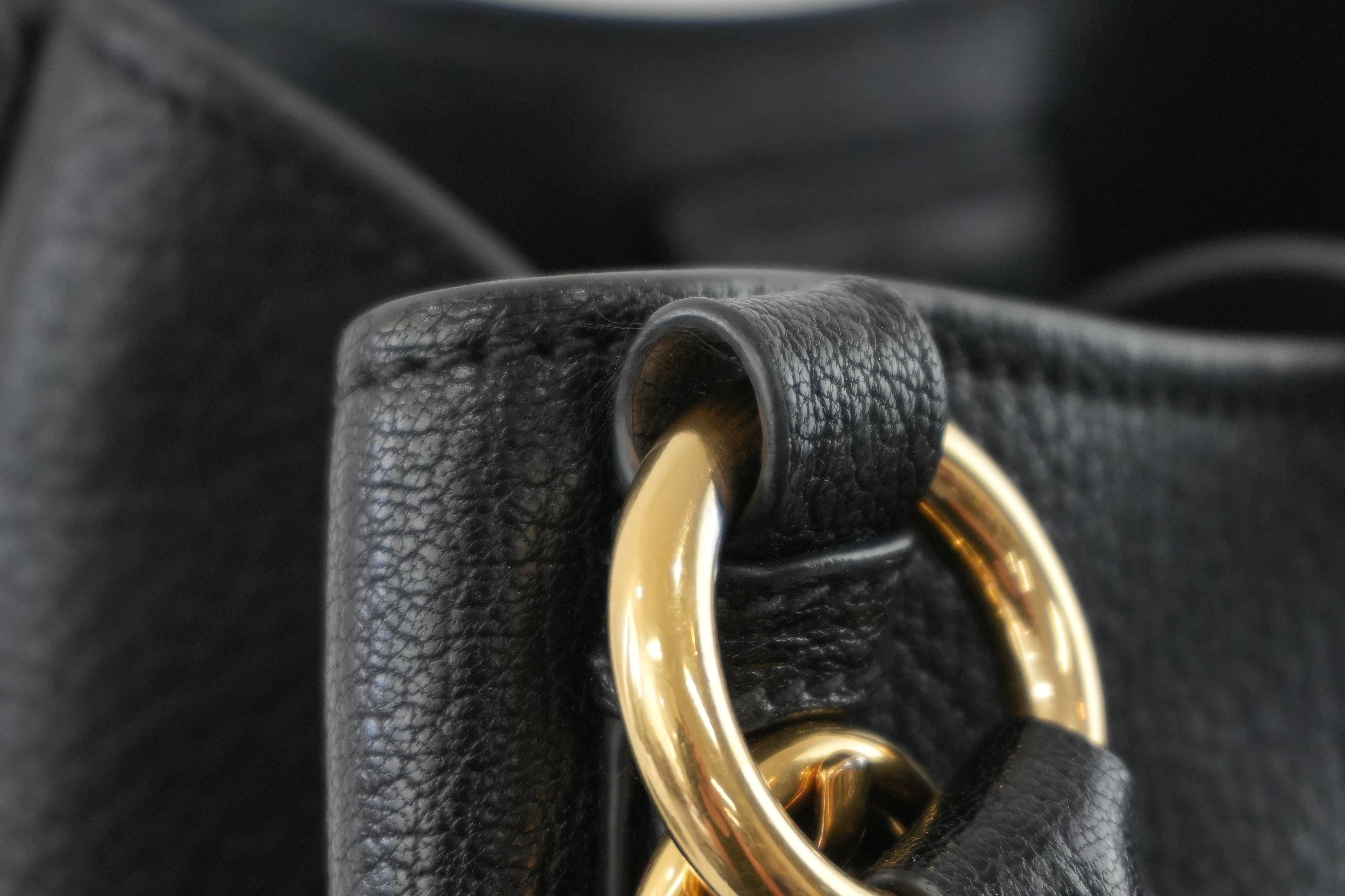 Miumiu Two Way Shoulder Bag Black Leather Used