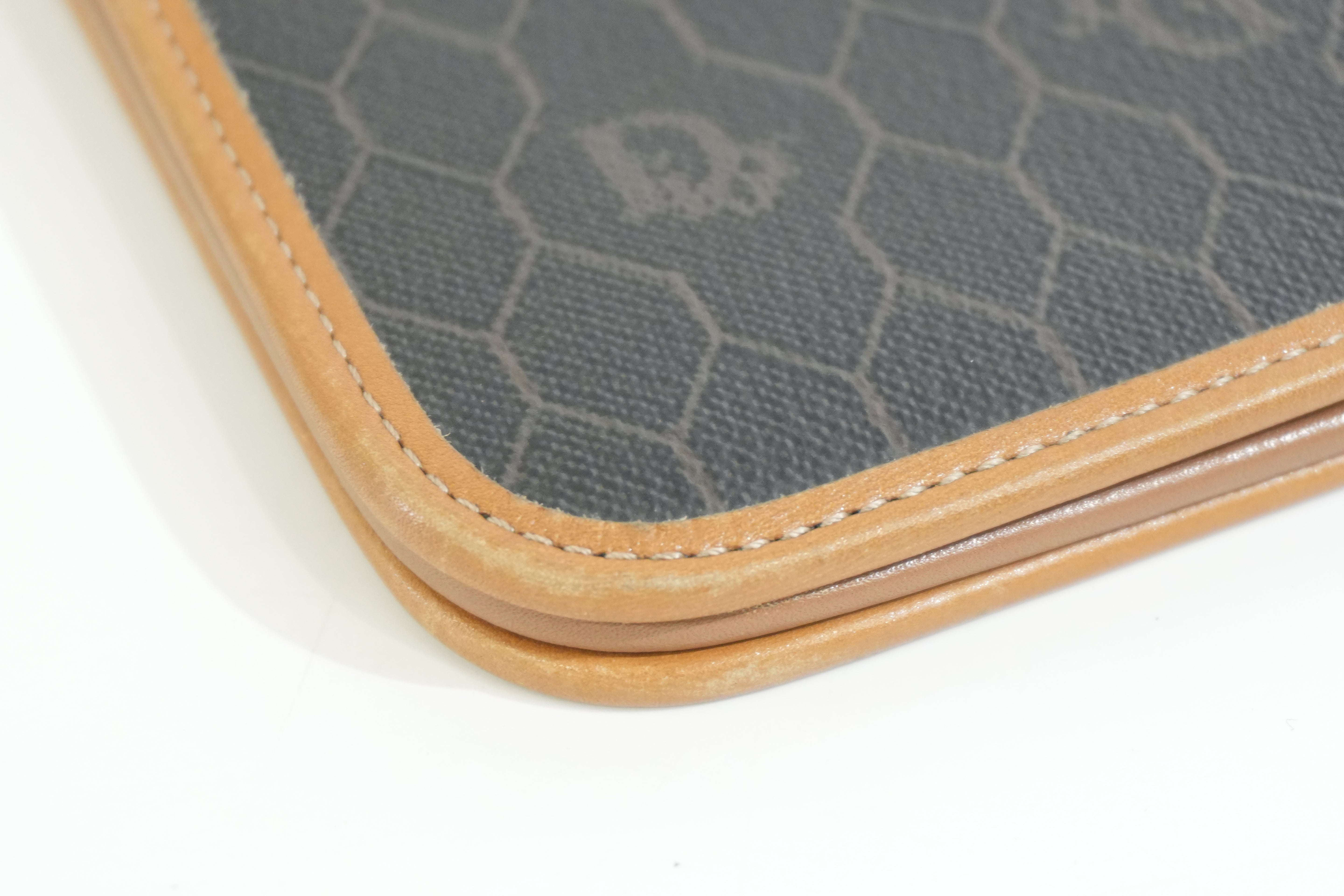 Pre-owned Dior Honeycomb Chain Crossbody Bag Black