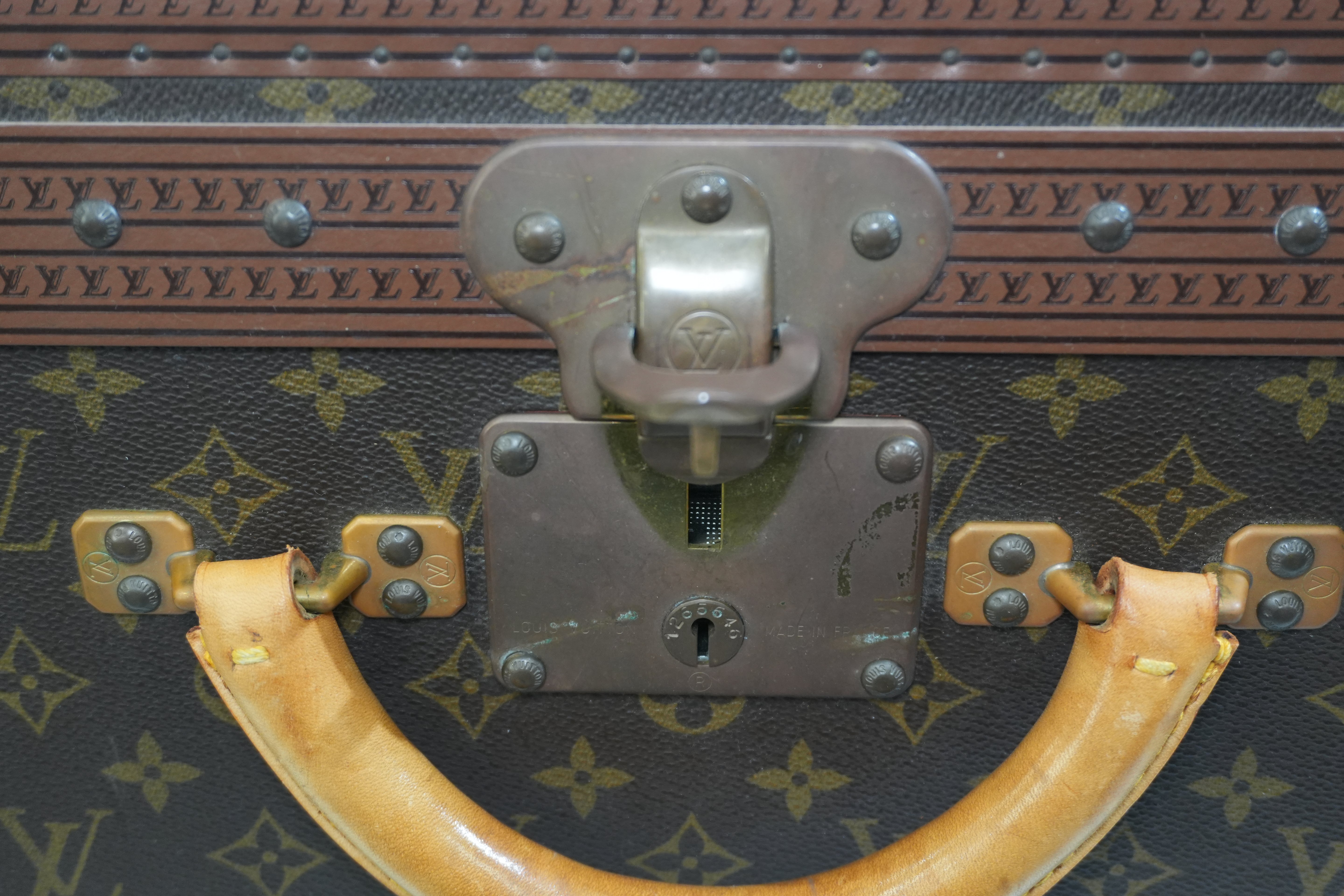 Pre-owned Louis Vuitton Mono Trunk 75 Alzer