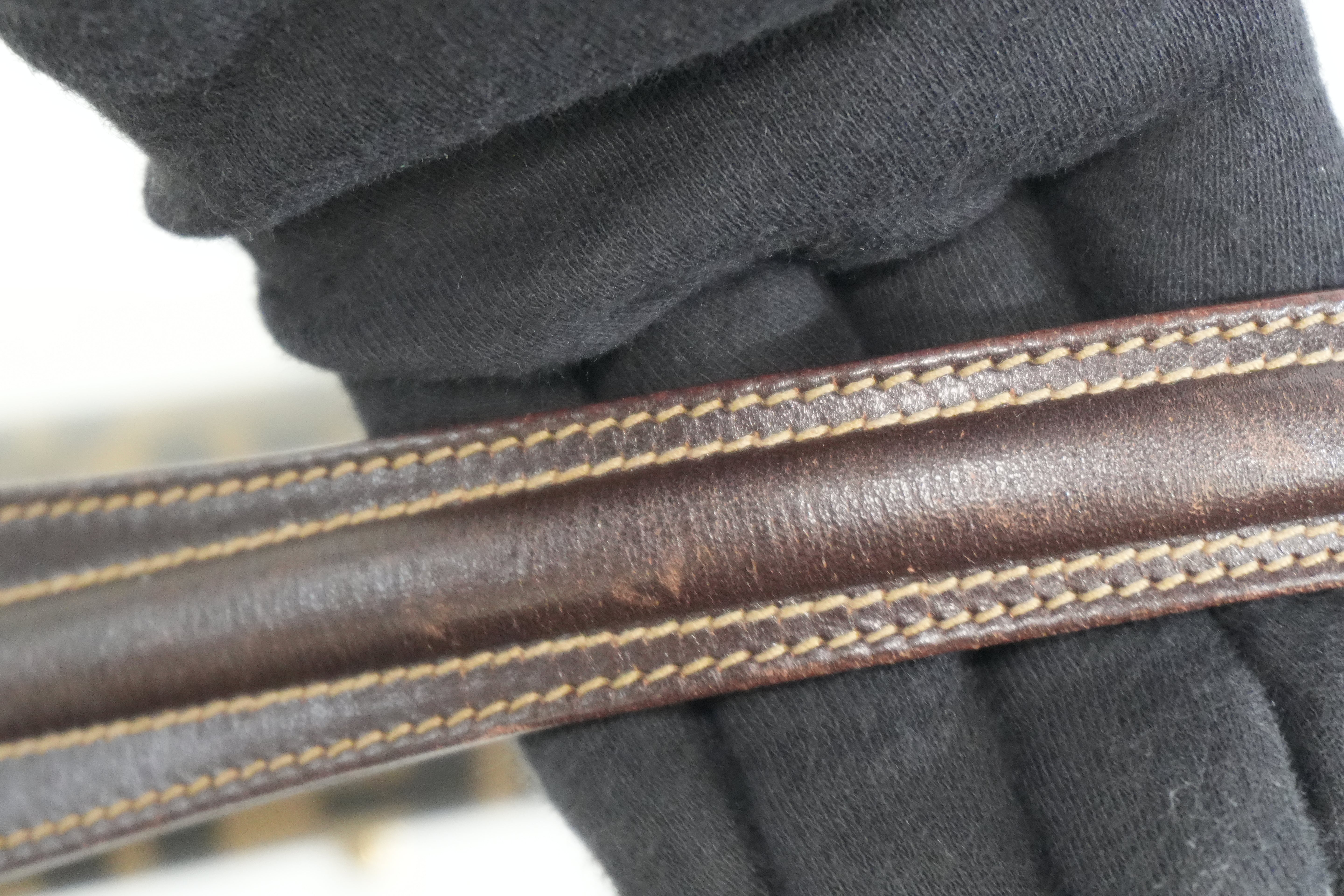 Pre-owned Fendi Zucca Mamma Baguette Top Handle Bag Brown