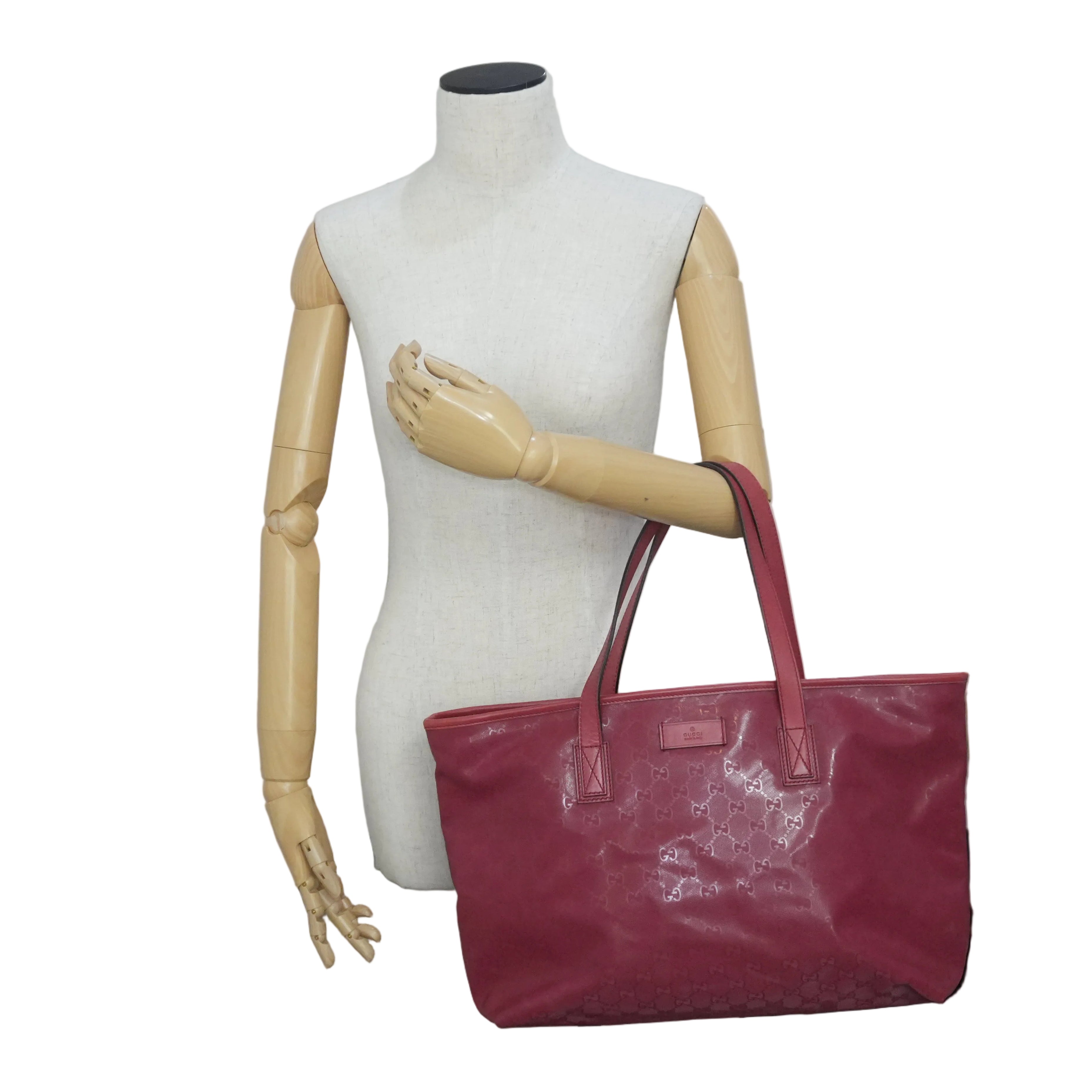 Pre-owned Gucci Shoulder Tote Bag Pink