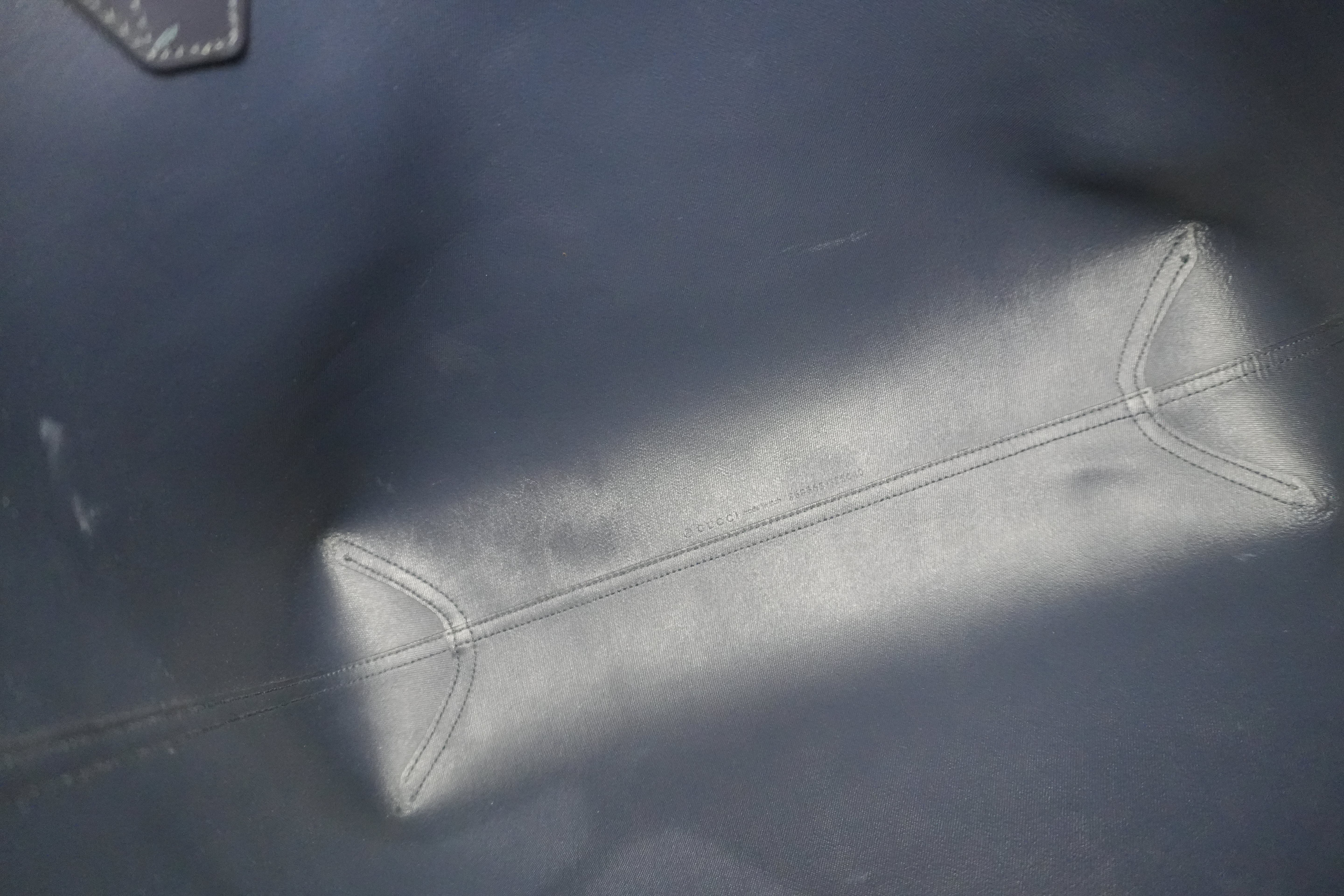 Gucci Blooms Canvas Tote Bag Blue Used