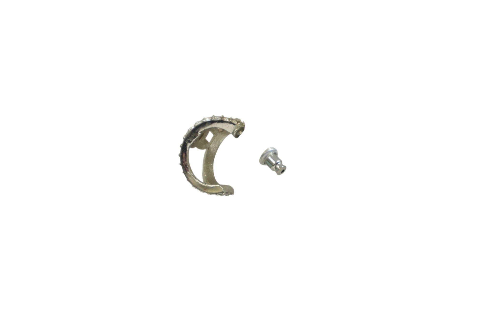 Pre-owned Chanel CC Earrings Silver tone