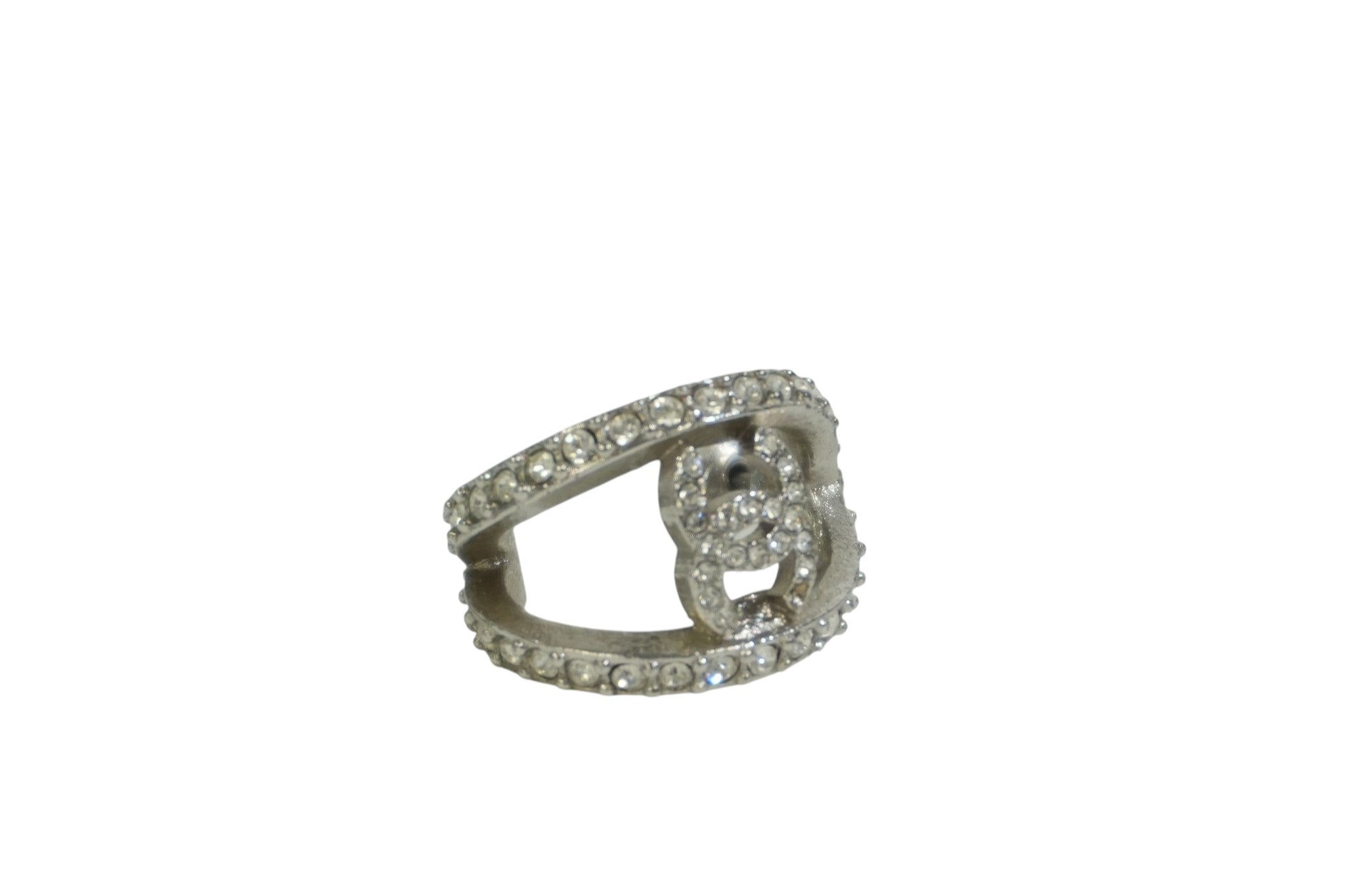 Pre-owned Chanel CC Earrings Silver tone