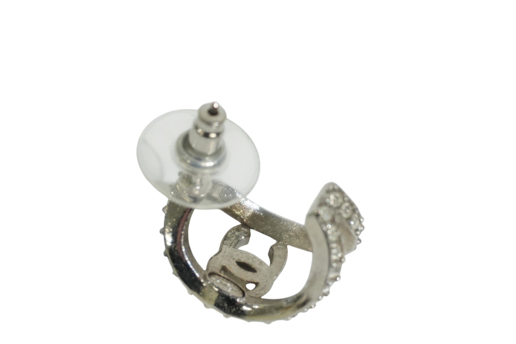 Pre-owned Chanel CC Earrings Silver tone