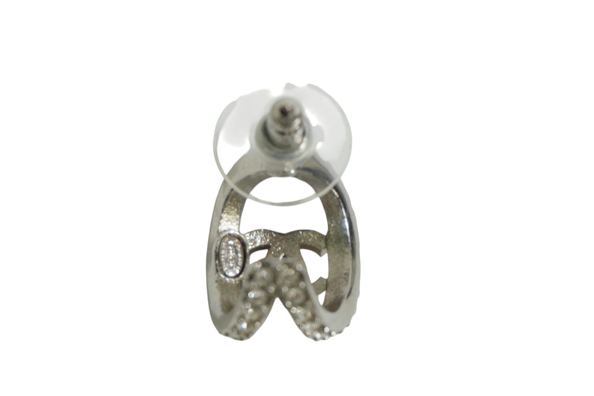 Pre-owned Chanel CC Earrings Silver tone