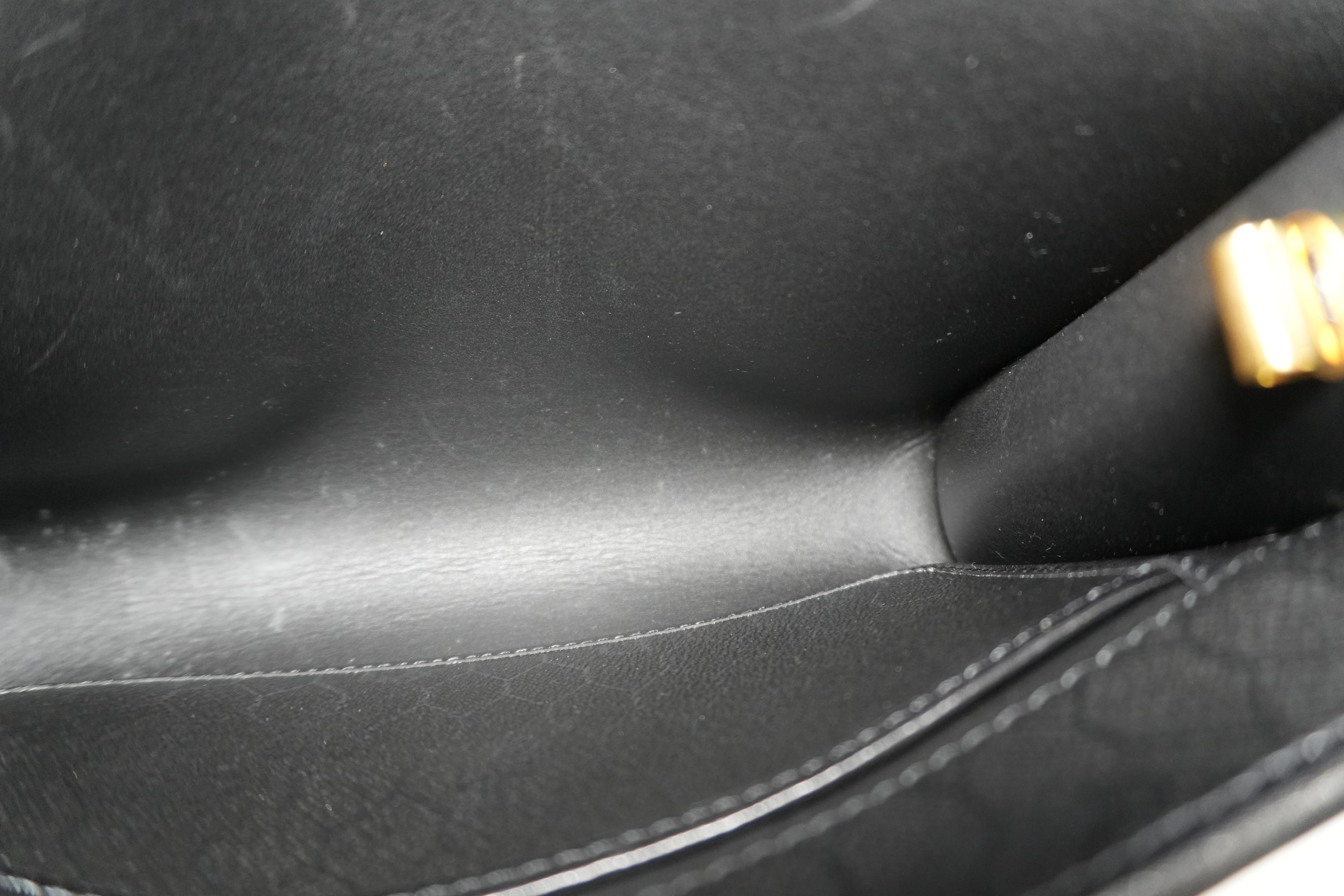 Pre-owned Christian Dior Honeycomb Shoulder Bag Black