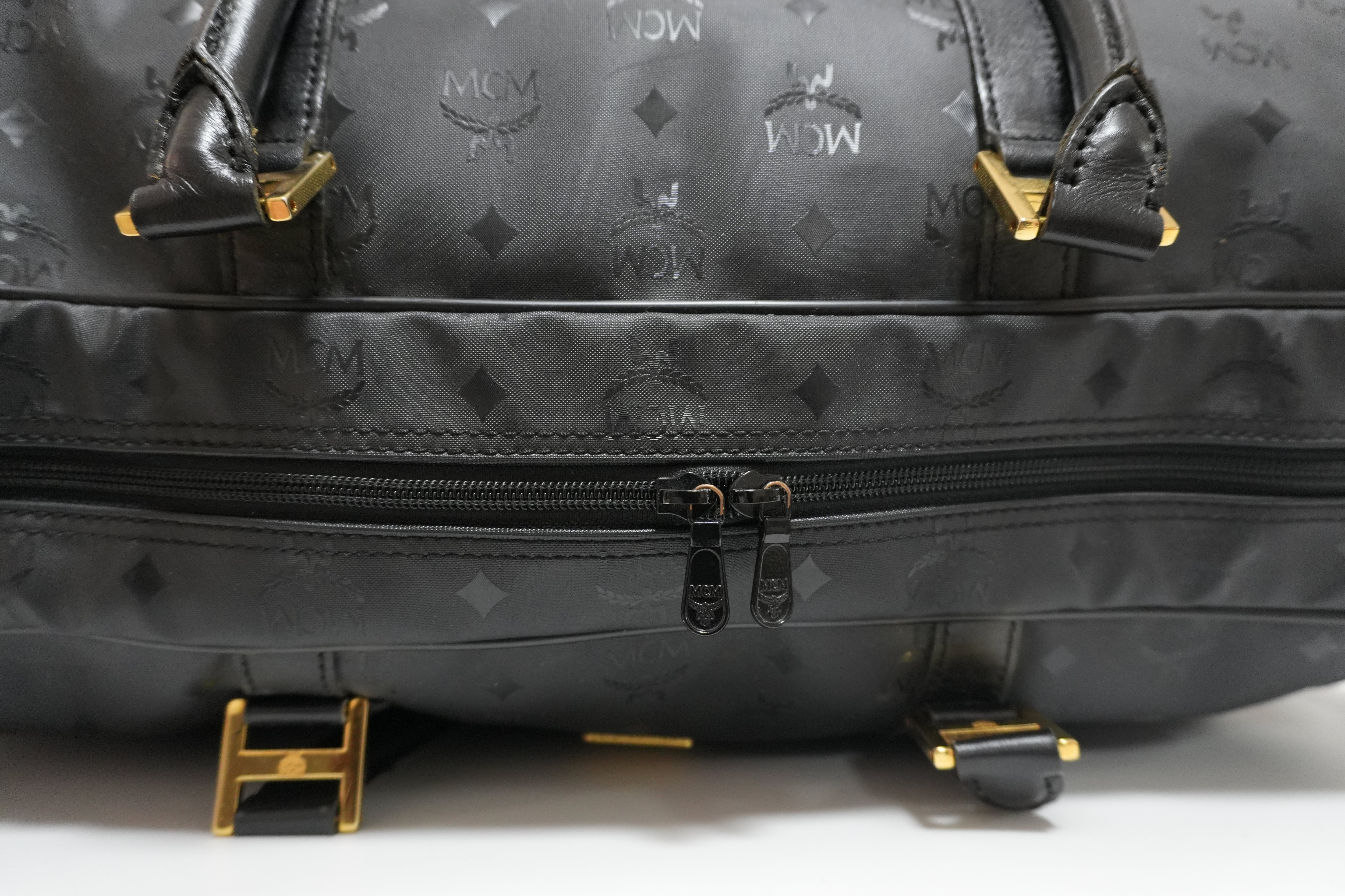 MCM Duffle Bag Black Used