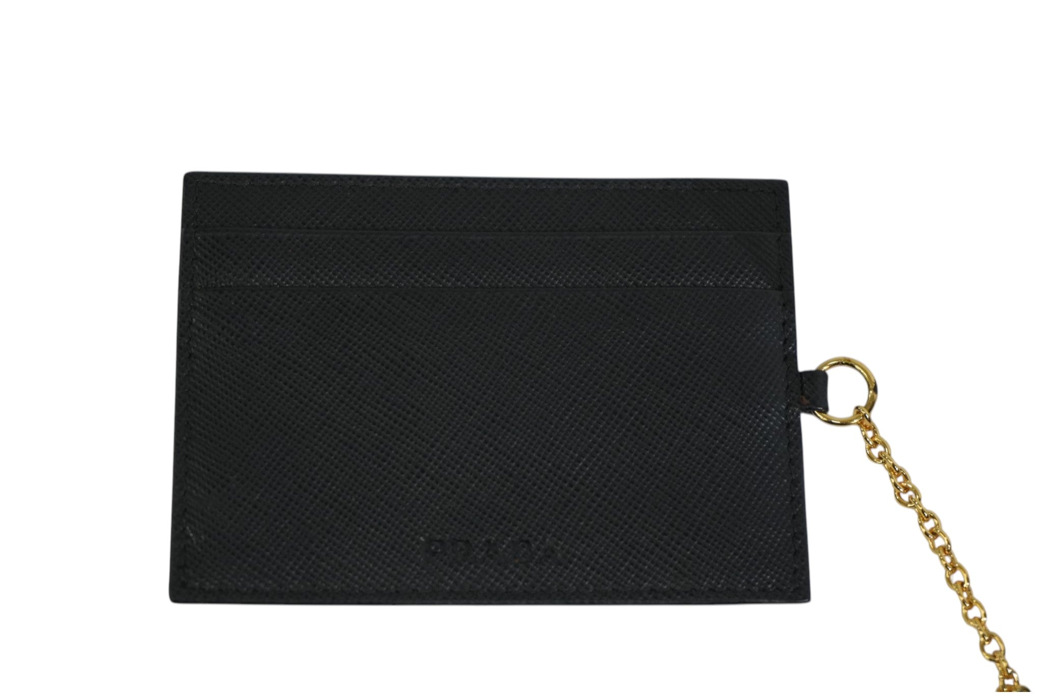 Pre-owned Prada Saffiano Long Wallet Black