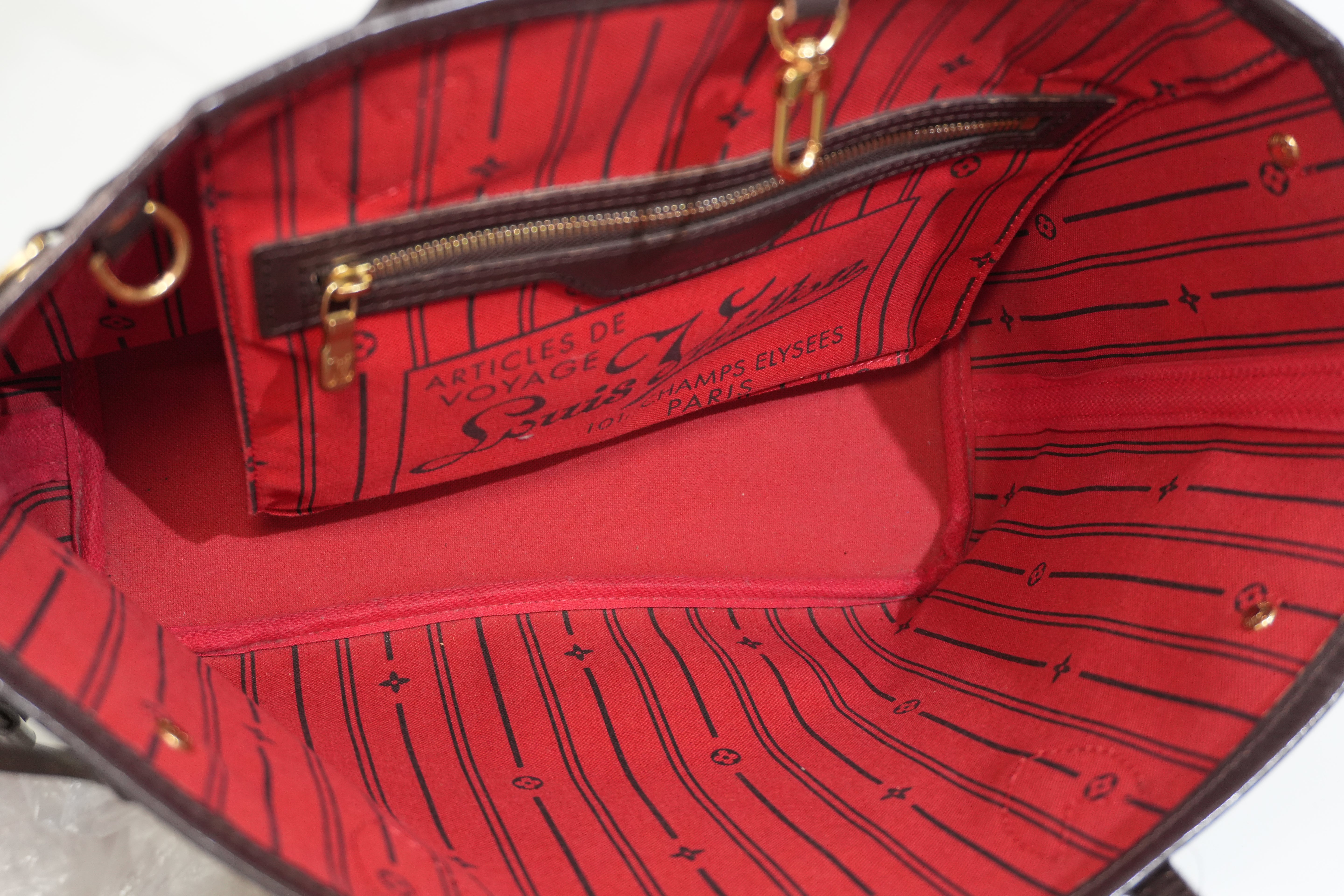 Pre-owned Louis Vuitton Damier Ebene Neverfull PM Tote Bag