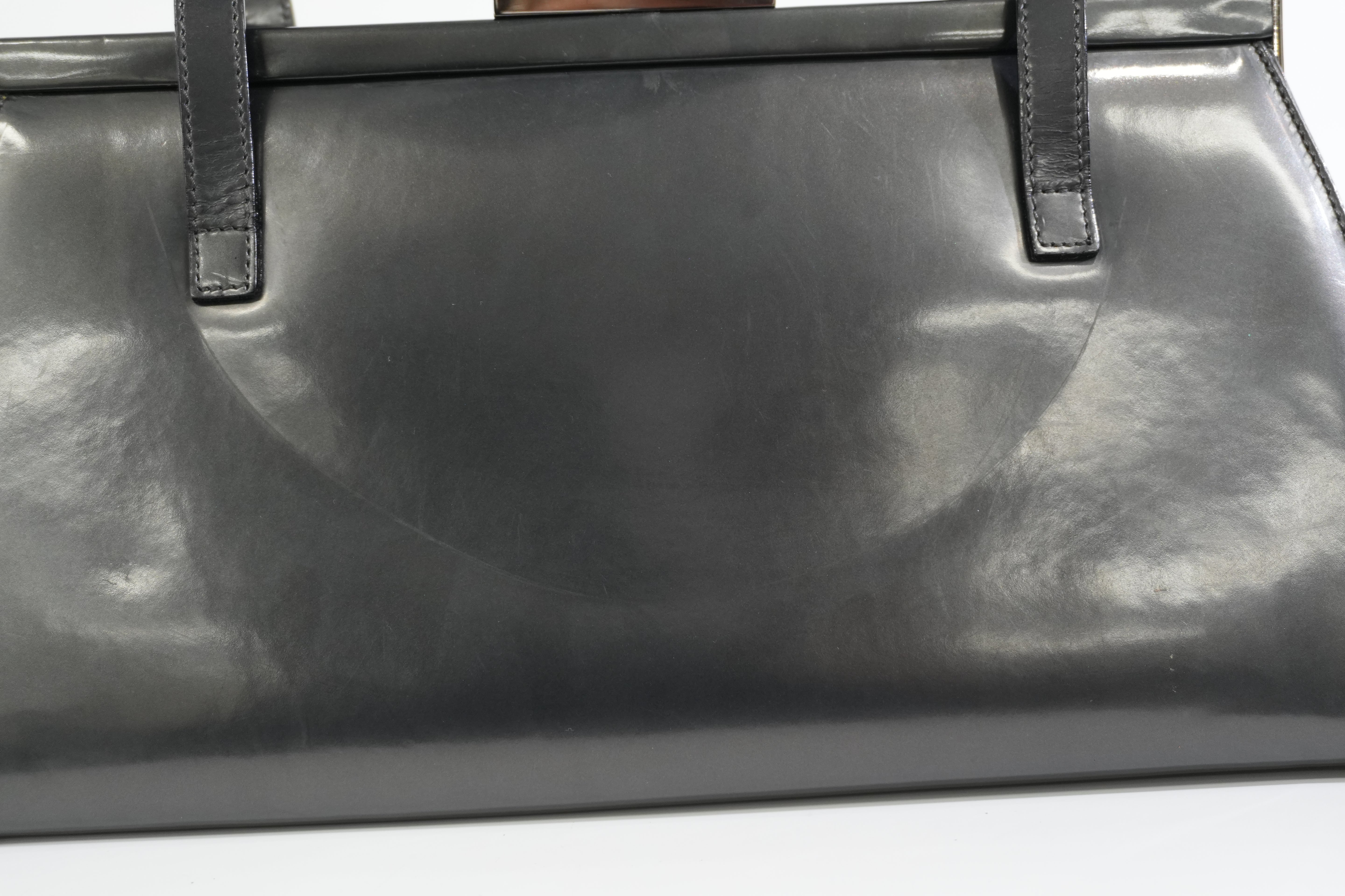 Pre-owned Salvatore Ferragamo Shoulder Bag Metallic Gray