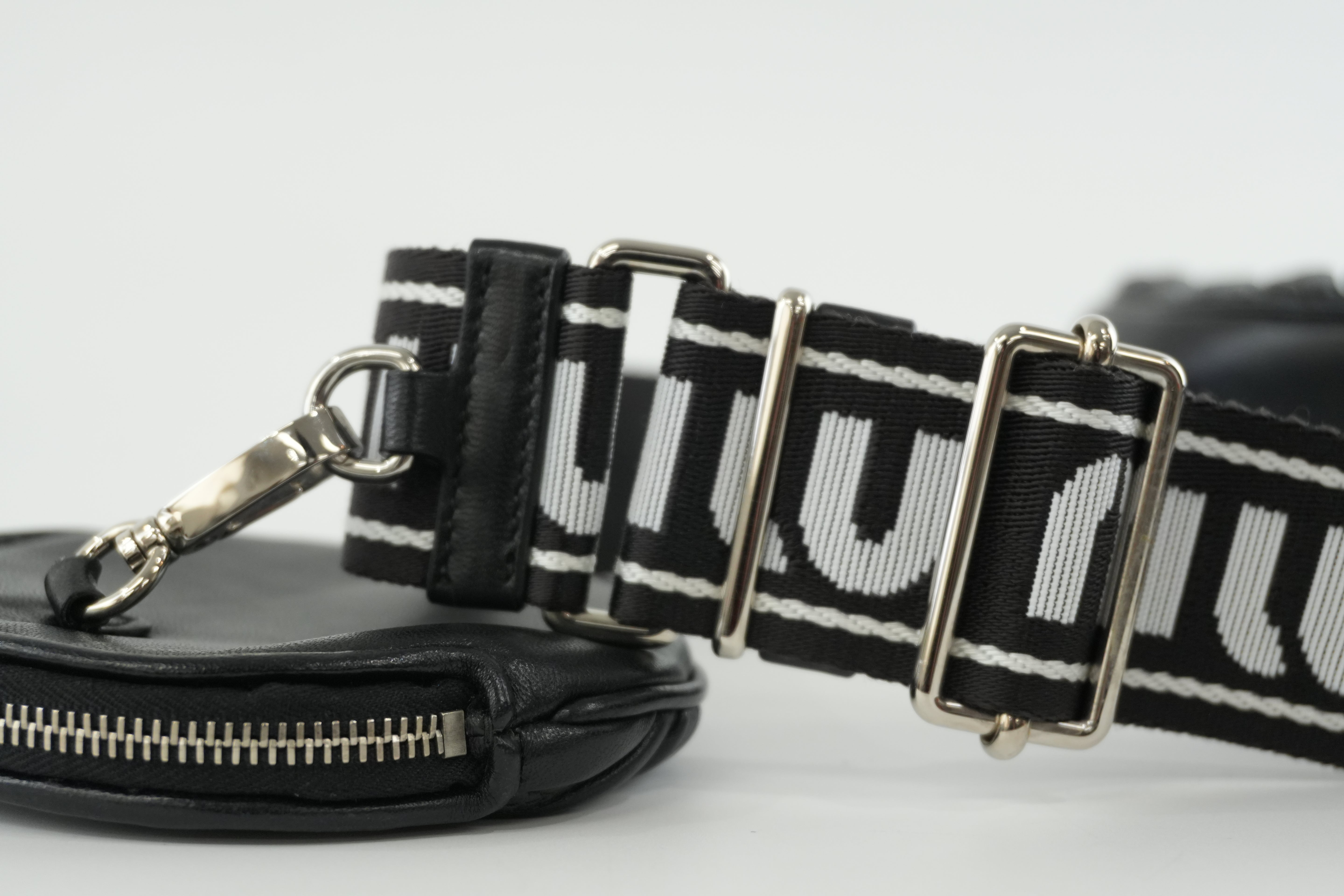 Miumiu Round Crossbody Leather Black Used