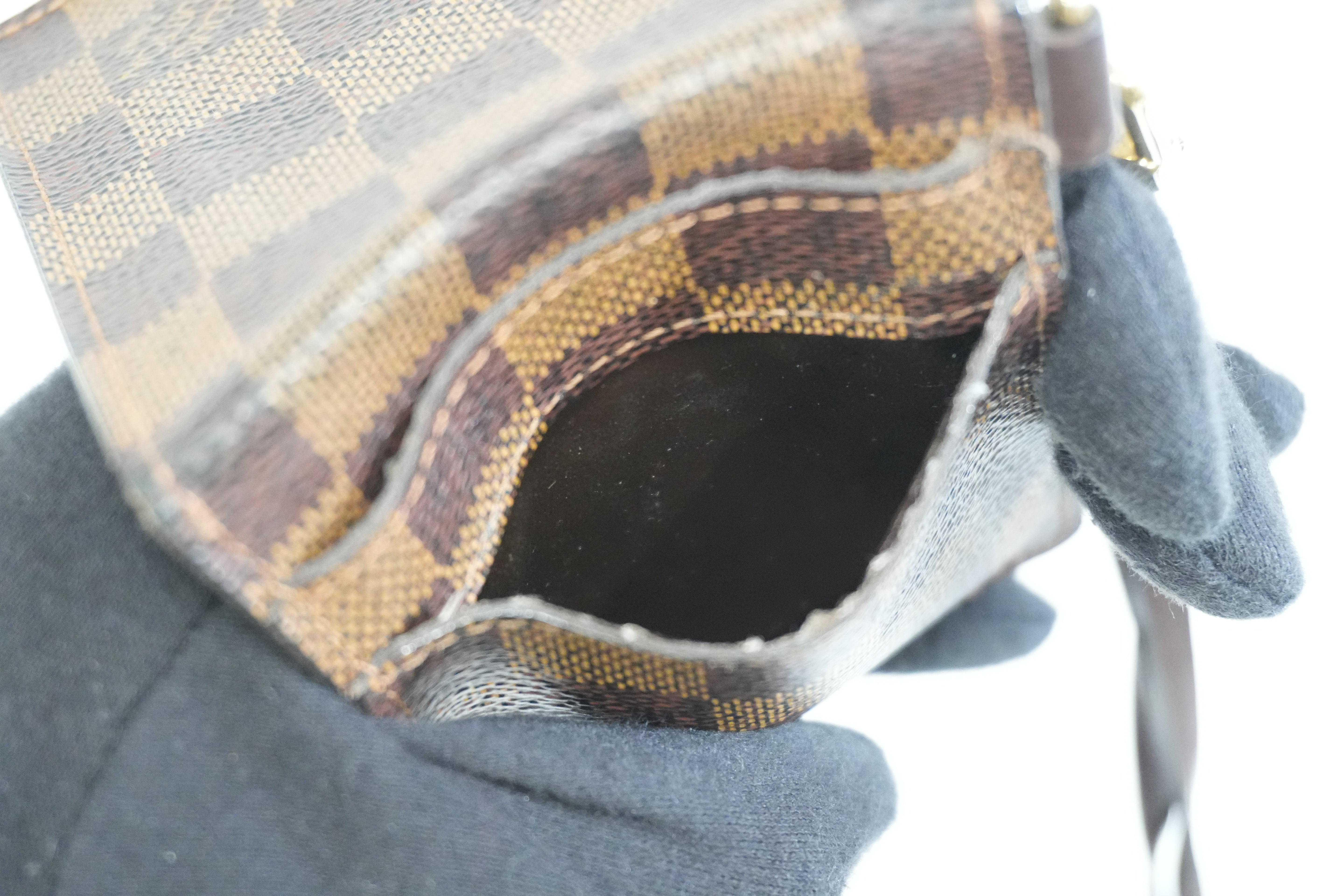 Pre-owned Louis Vuitton Damier Ebene Pass Case