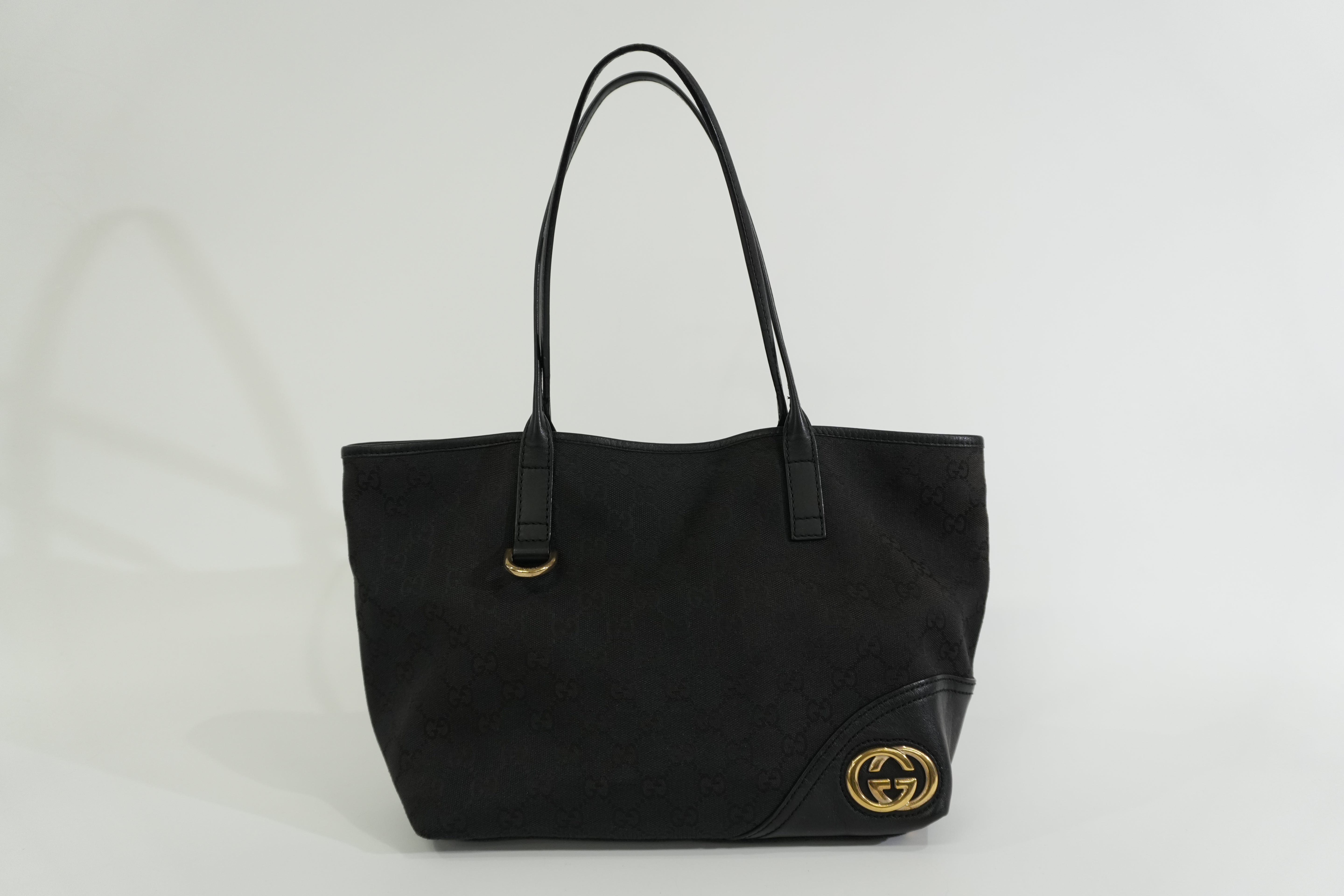 Pre-owned Gucci Guccisima Tote Bag Black