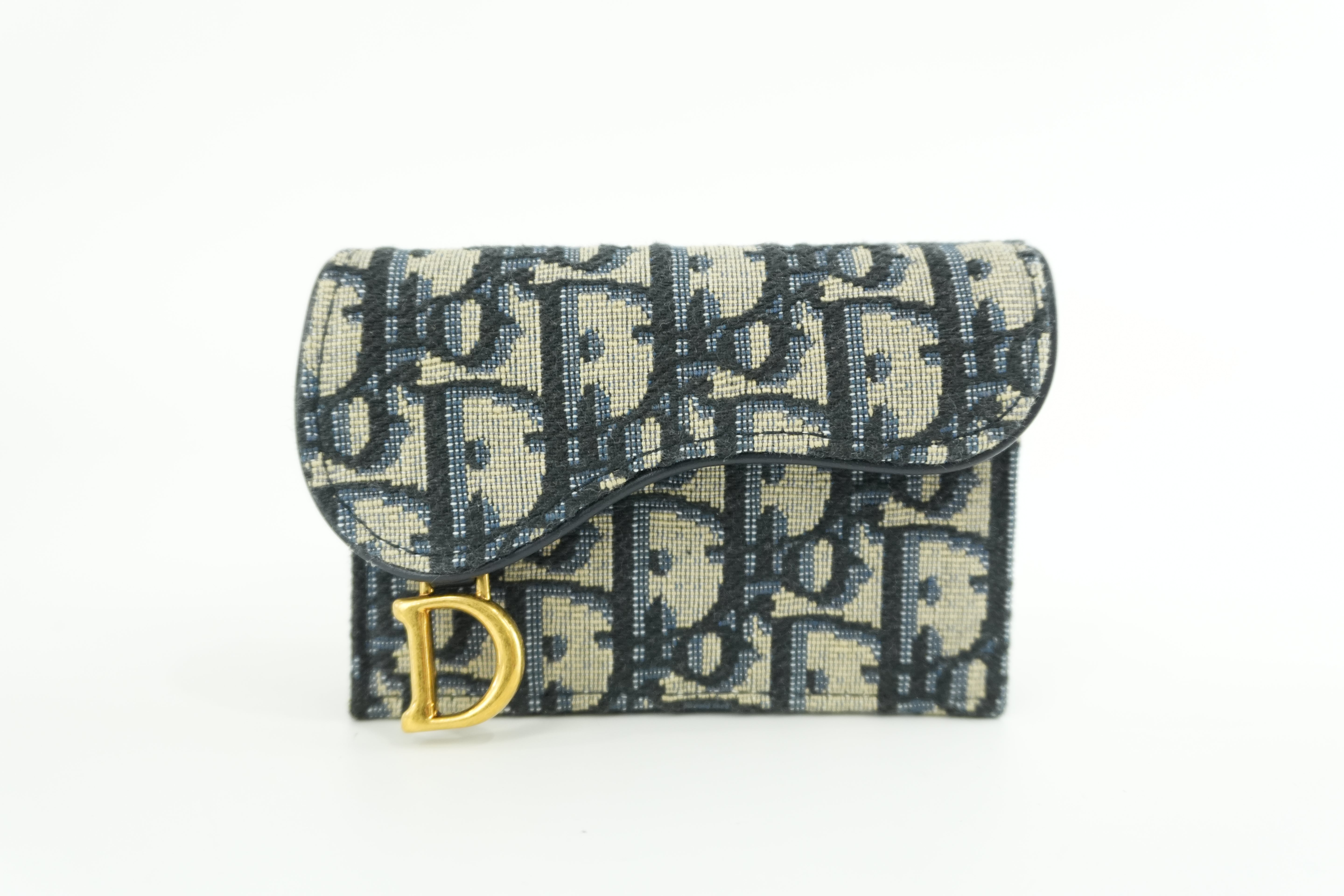 Christian Dior Oblique Compact Wallet Used