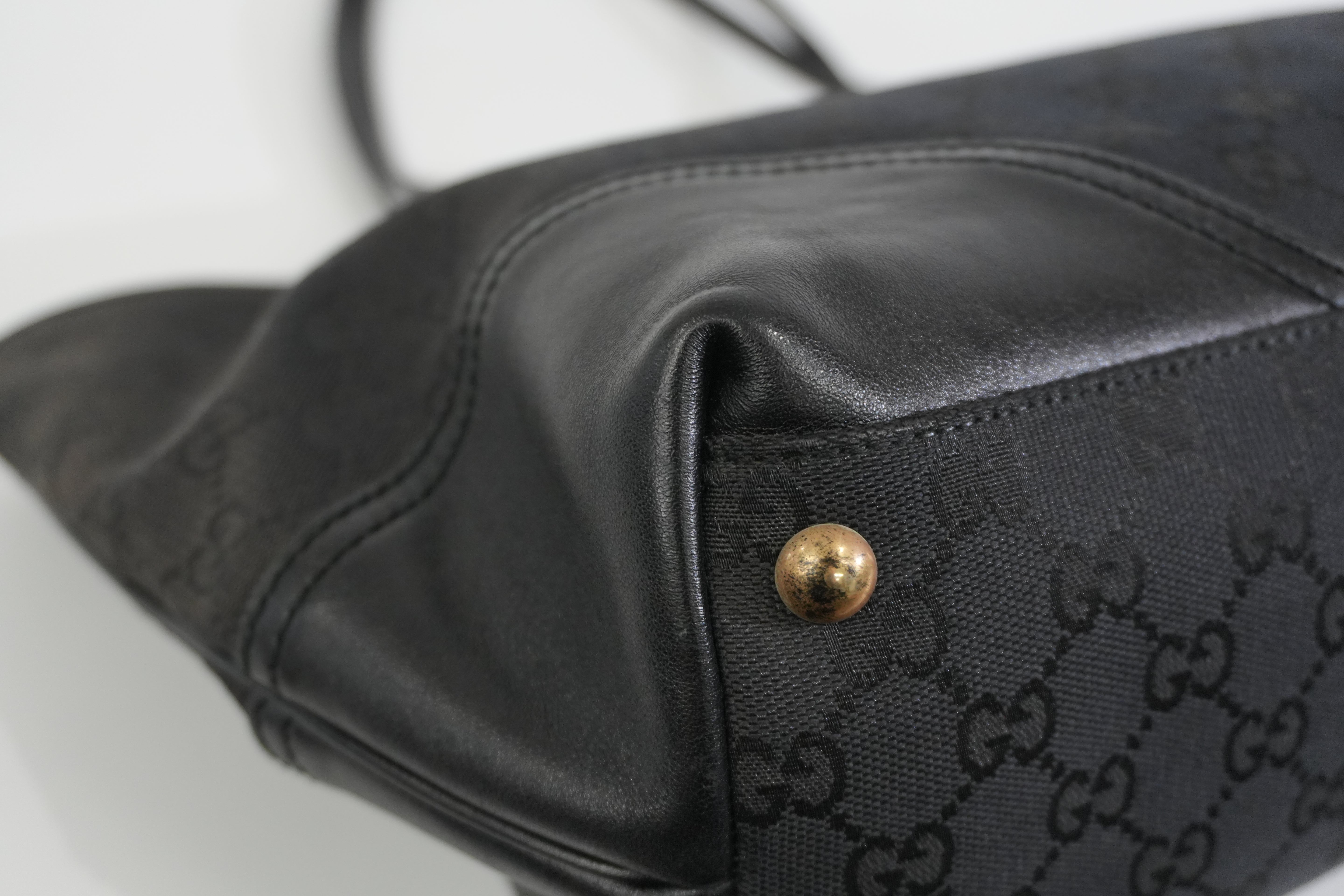 Pre-owned Gucci Guccisima Tote Bag Black