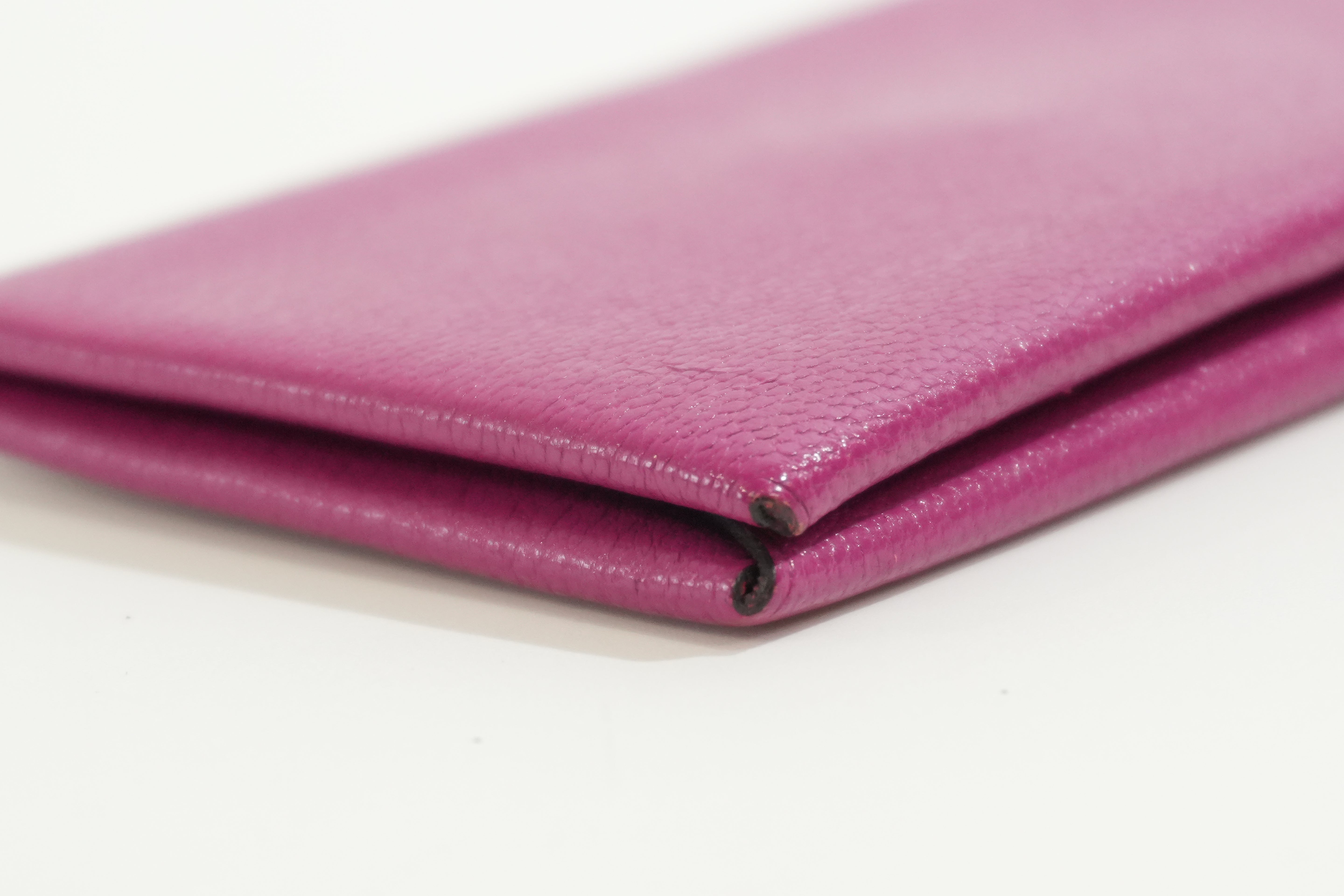 Pre-owned Hermes Card Case Pink