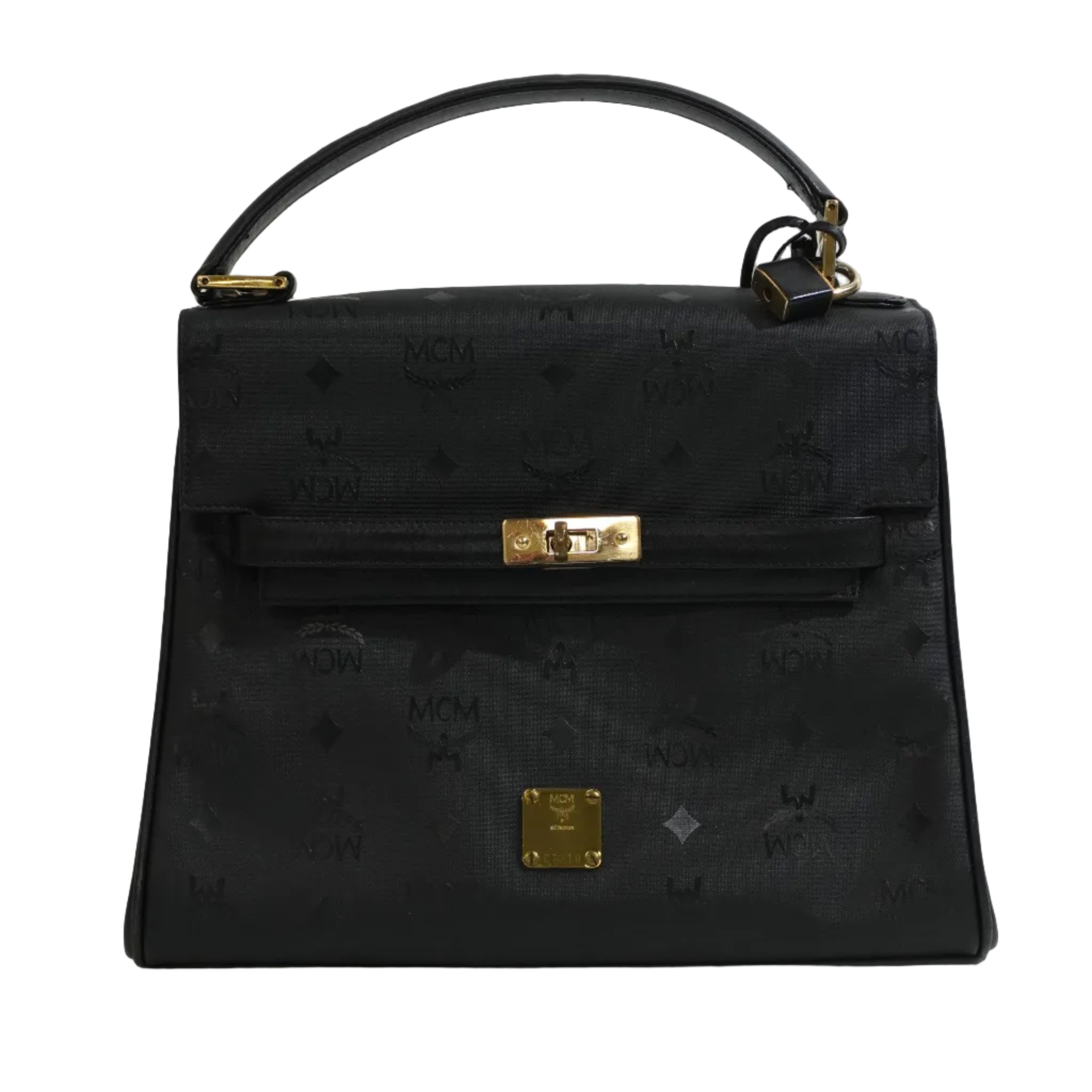 Pre-owned MCM Top Handle Handbag Black