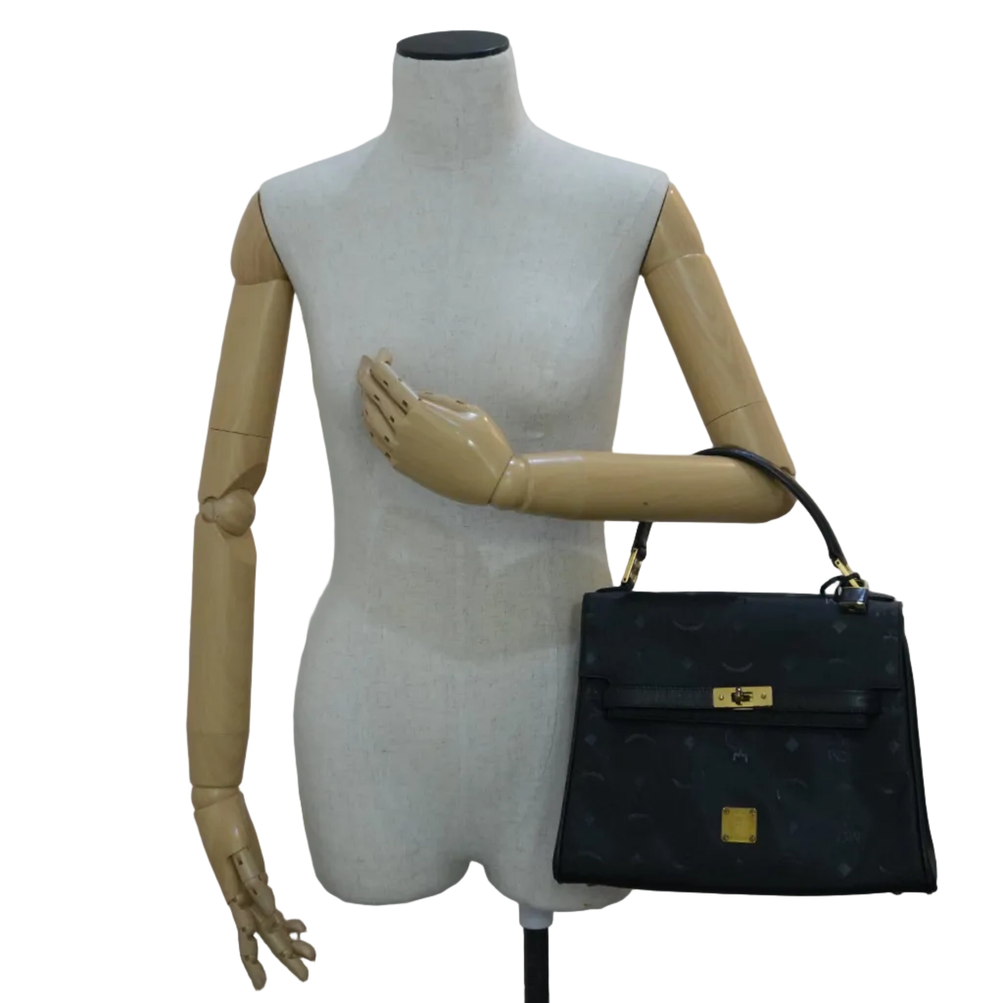 Pre-owned MCM Top Handle Handbag Black