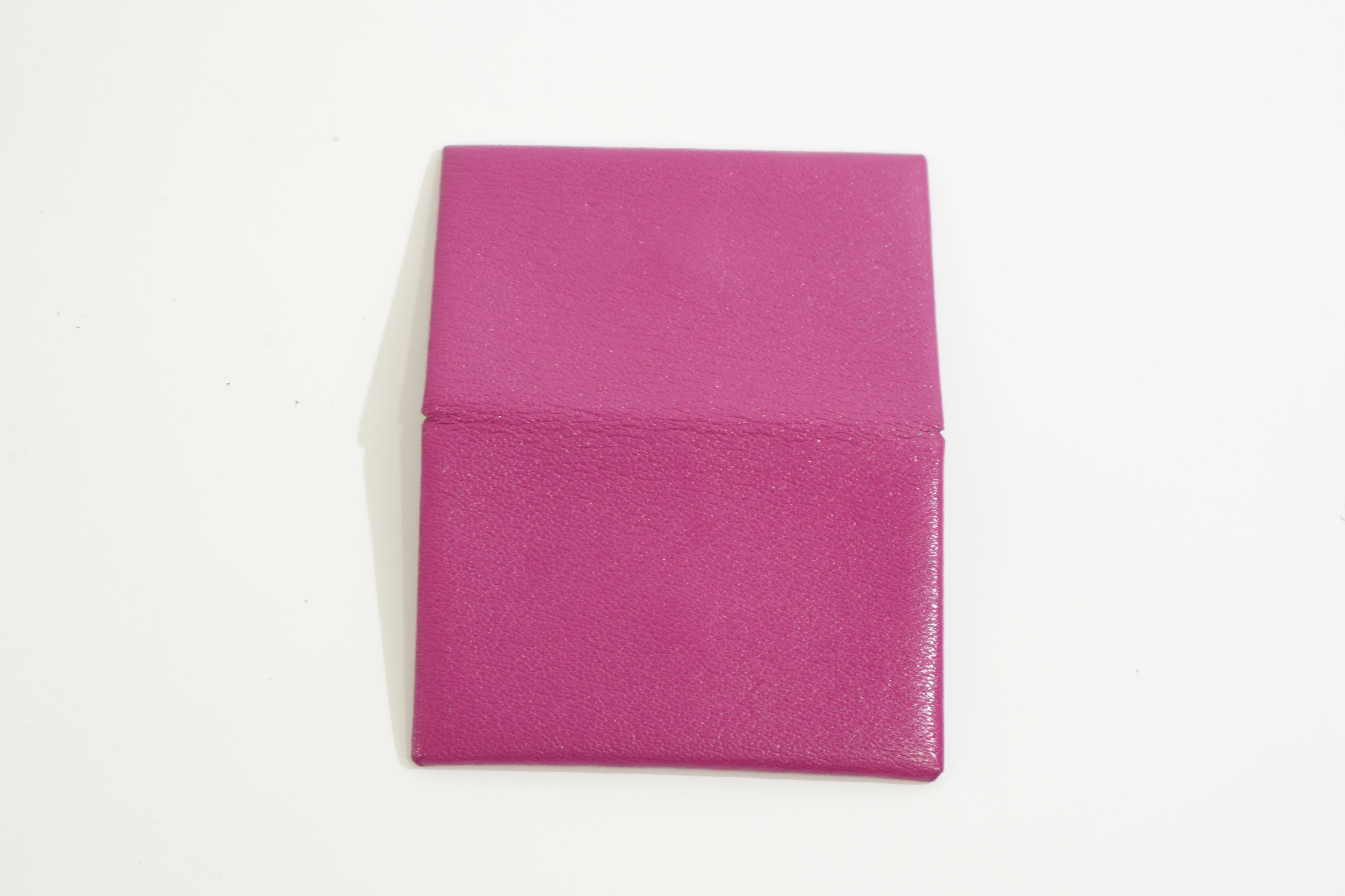 Pre-owned Hermes Card Case Pink