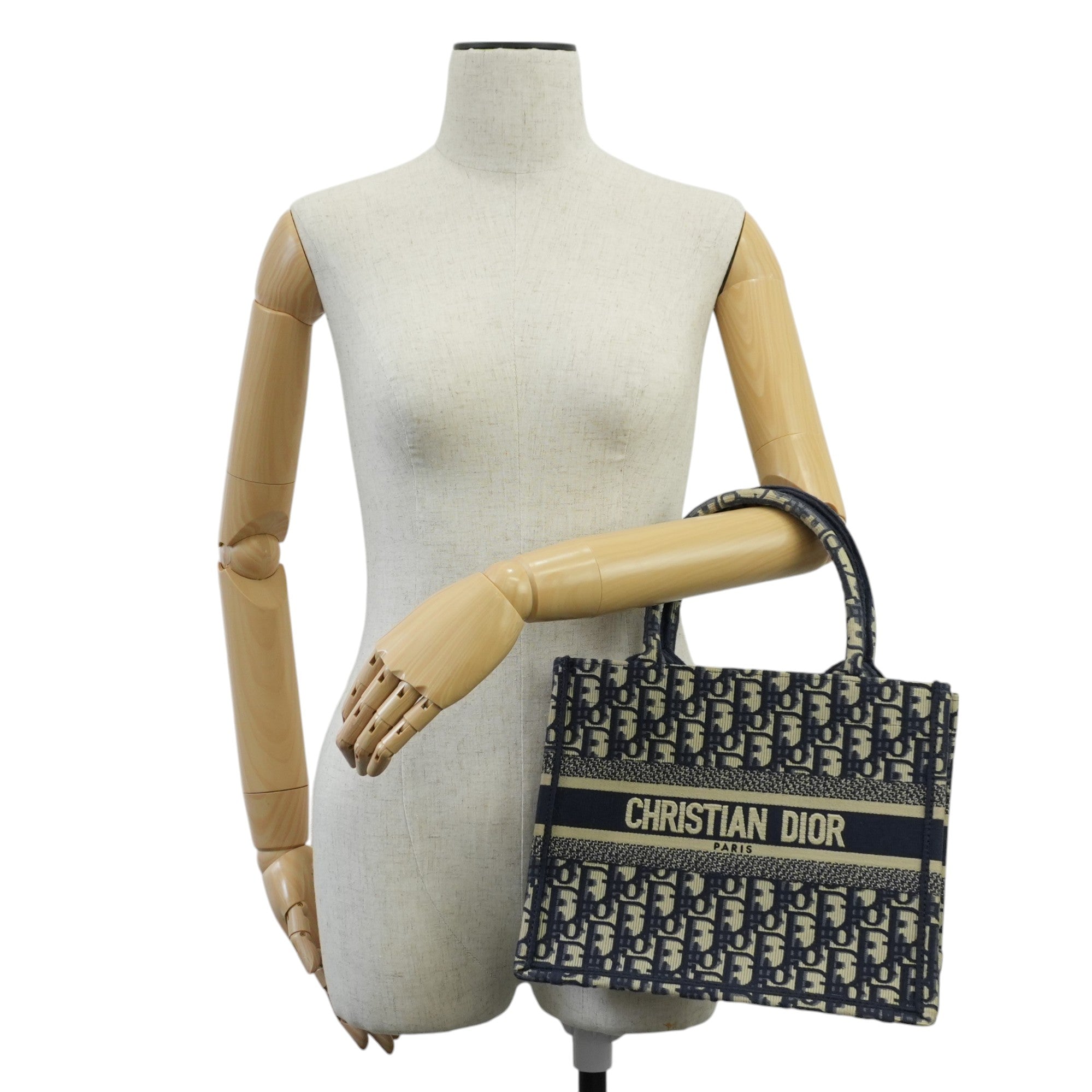 Christian Dior Oblique Canvas Book Tote Bag Used