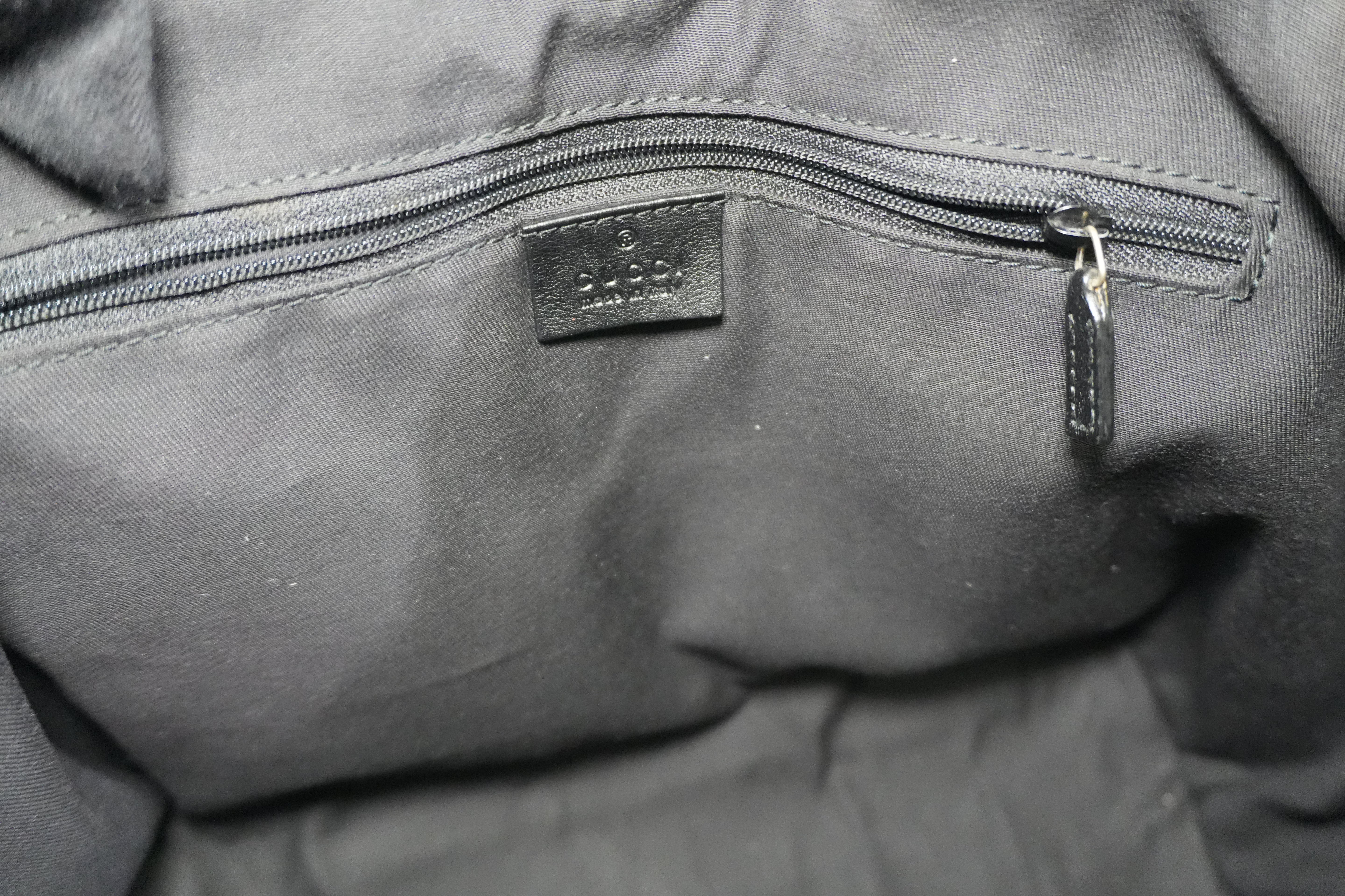 Pre-owned Gucci Guccisima Tote Bag Black