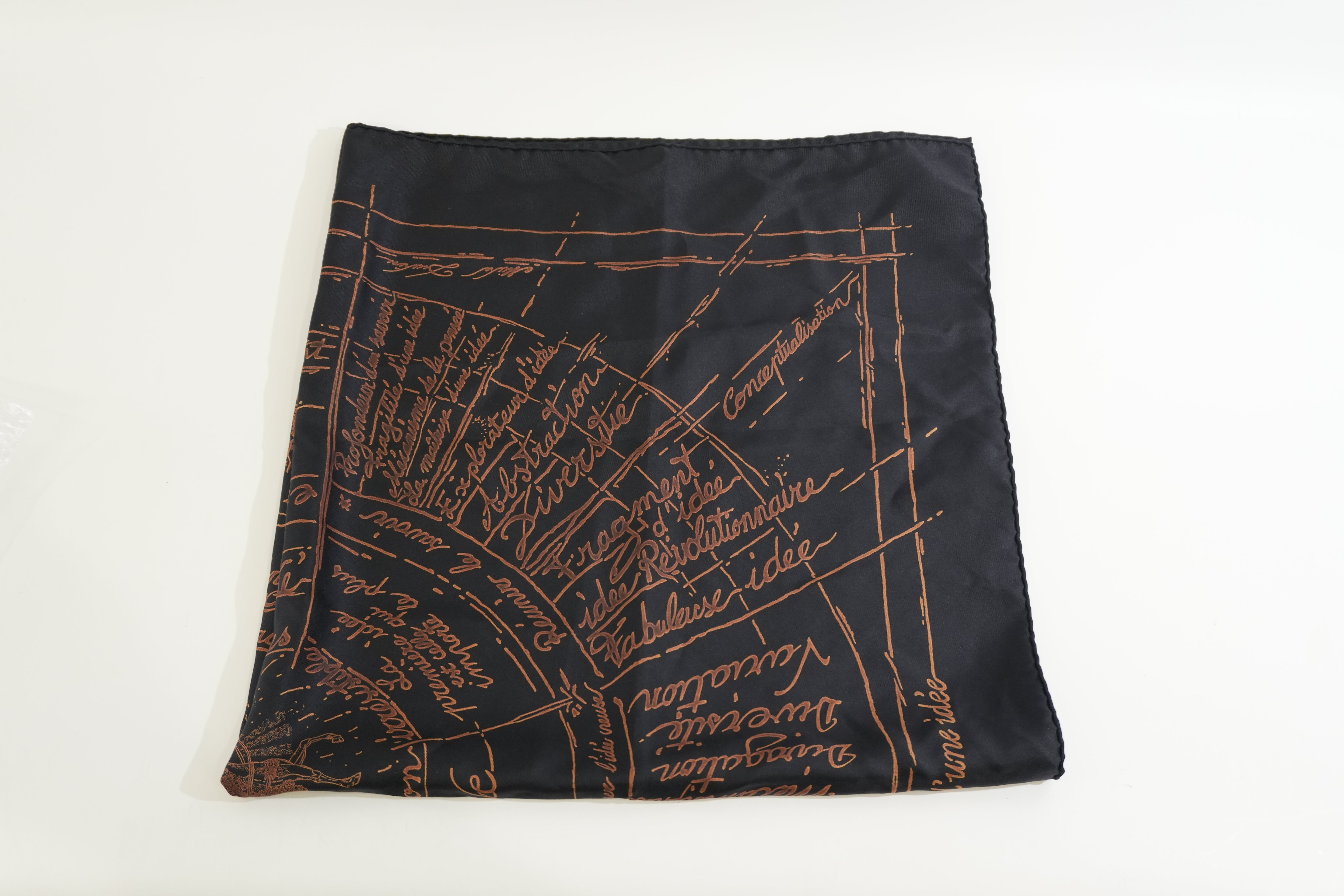 Pre-owned Hermes Scarf Black