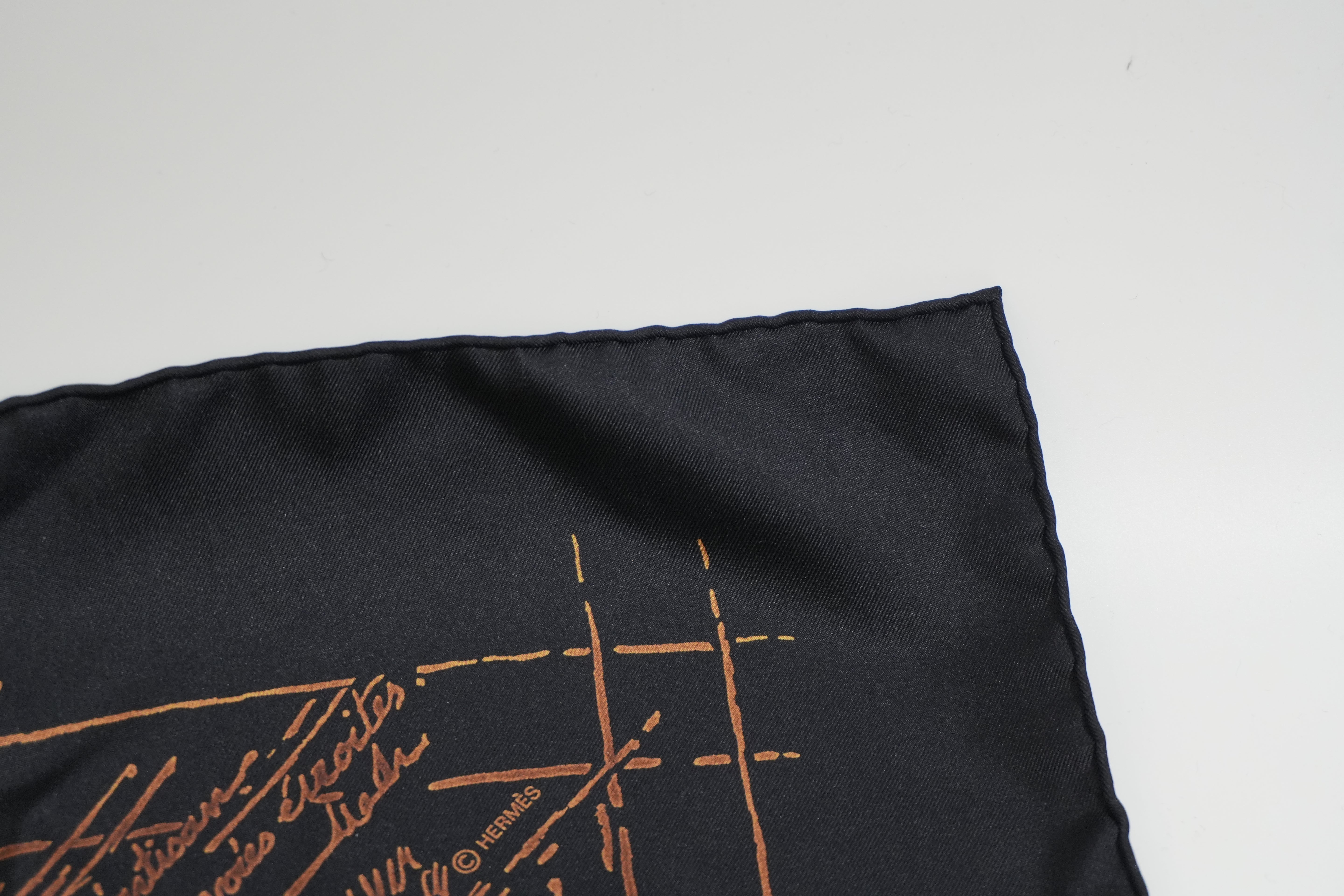 Pre-owned Hermes Scarf Black