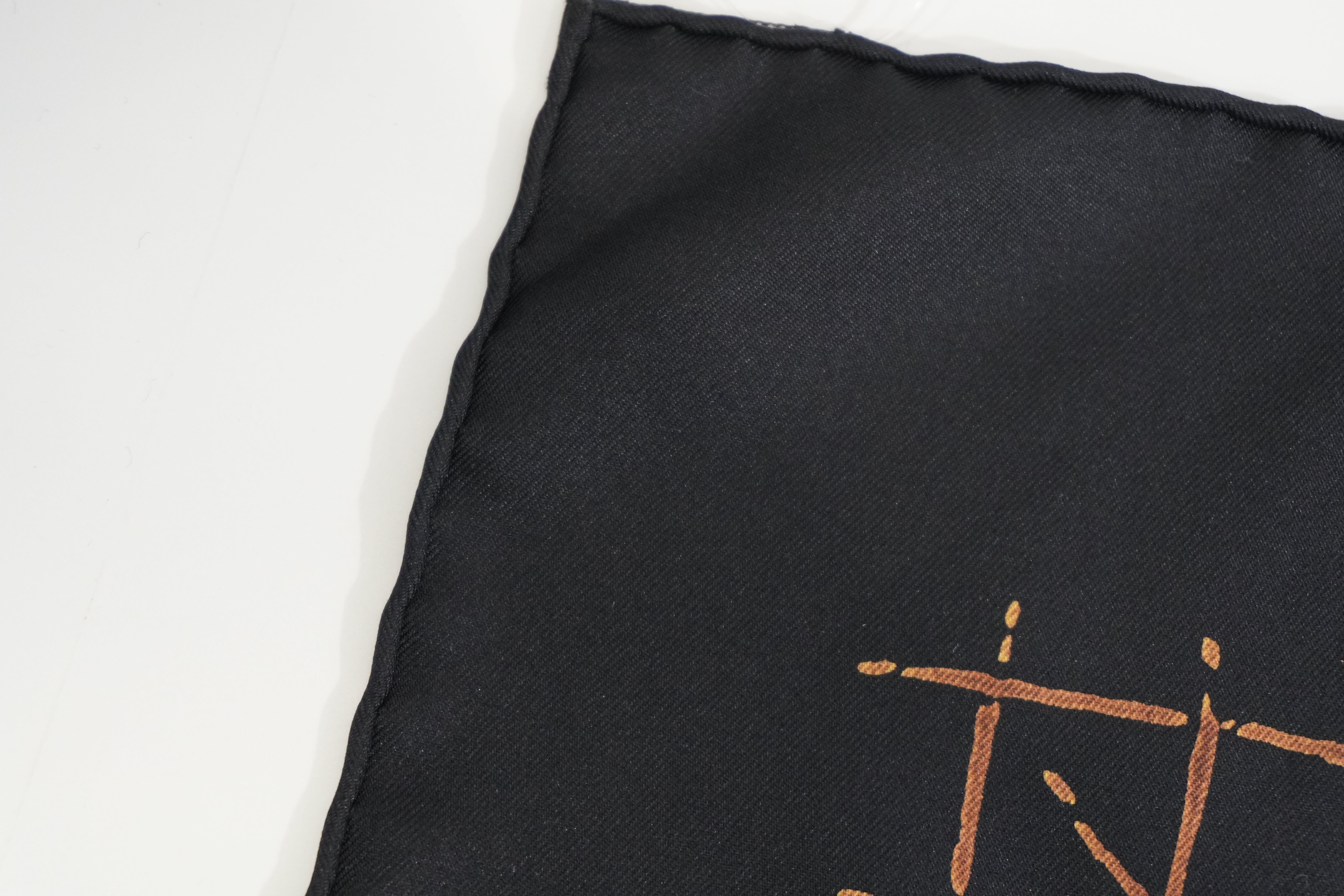 Pre-owned Hermes Scarf Black