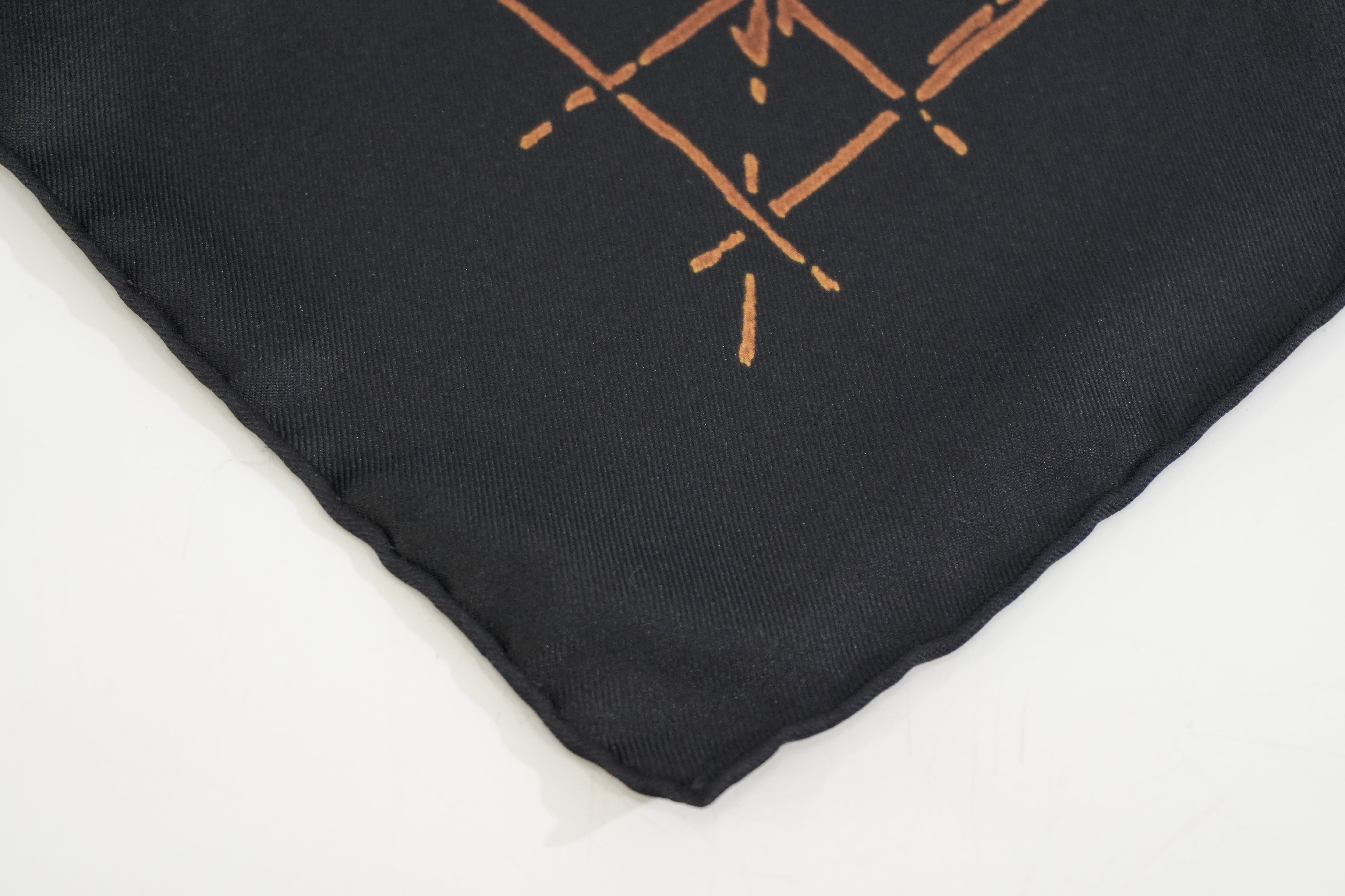 Pre-owned Hermes Scarf Black