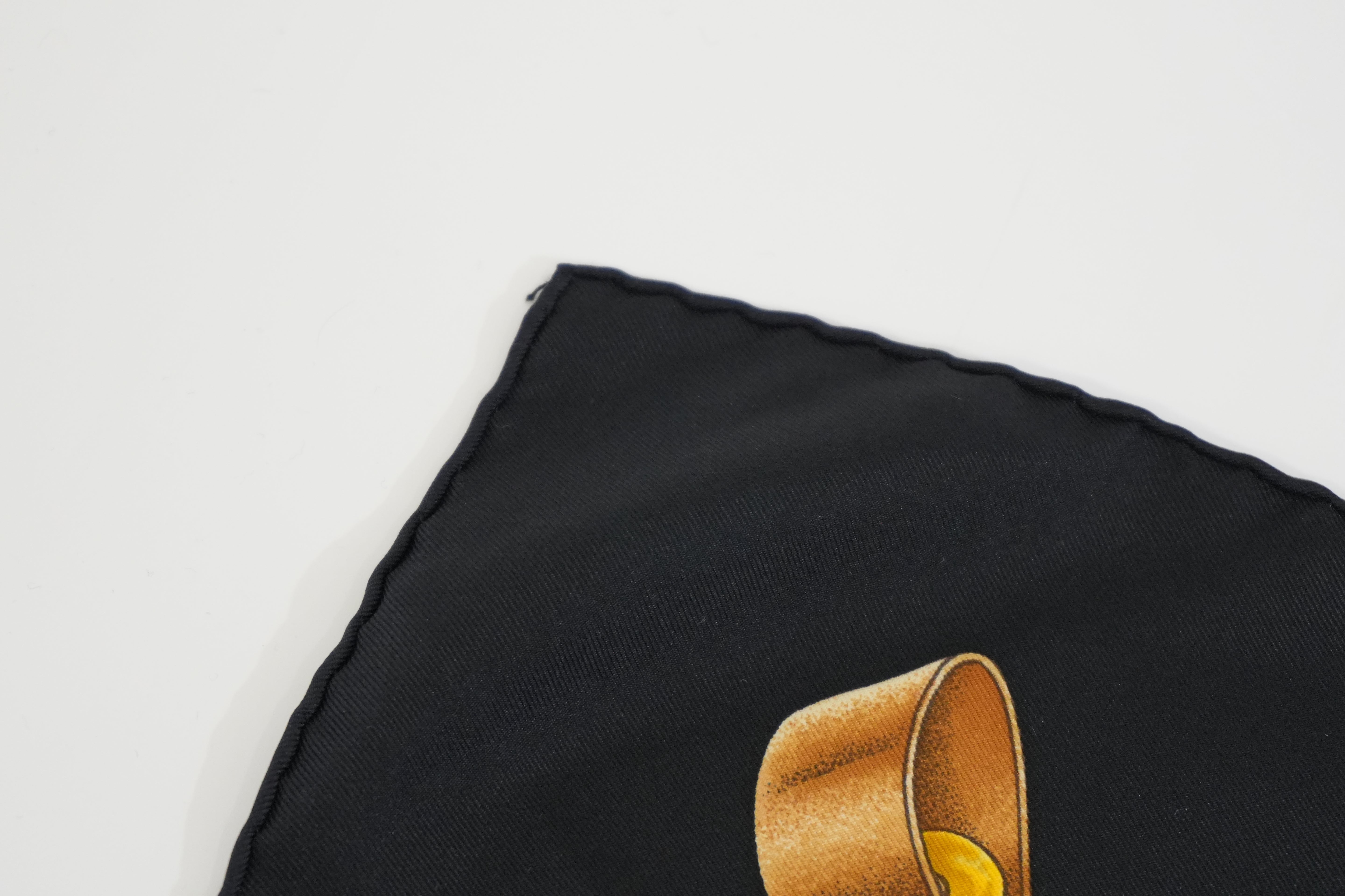 Pre-owned Hermes Scarf Black