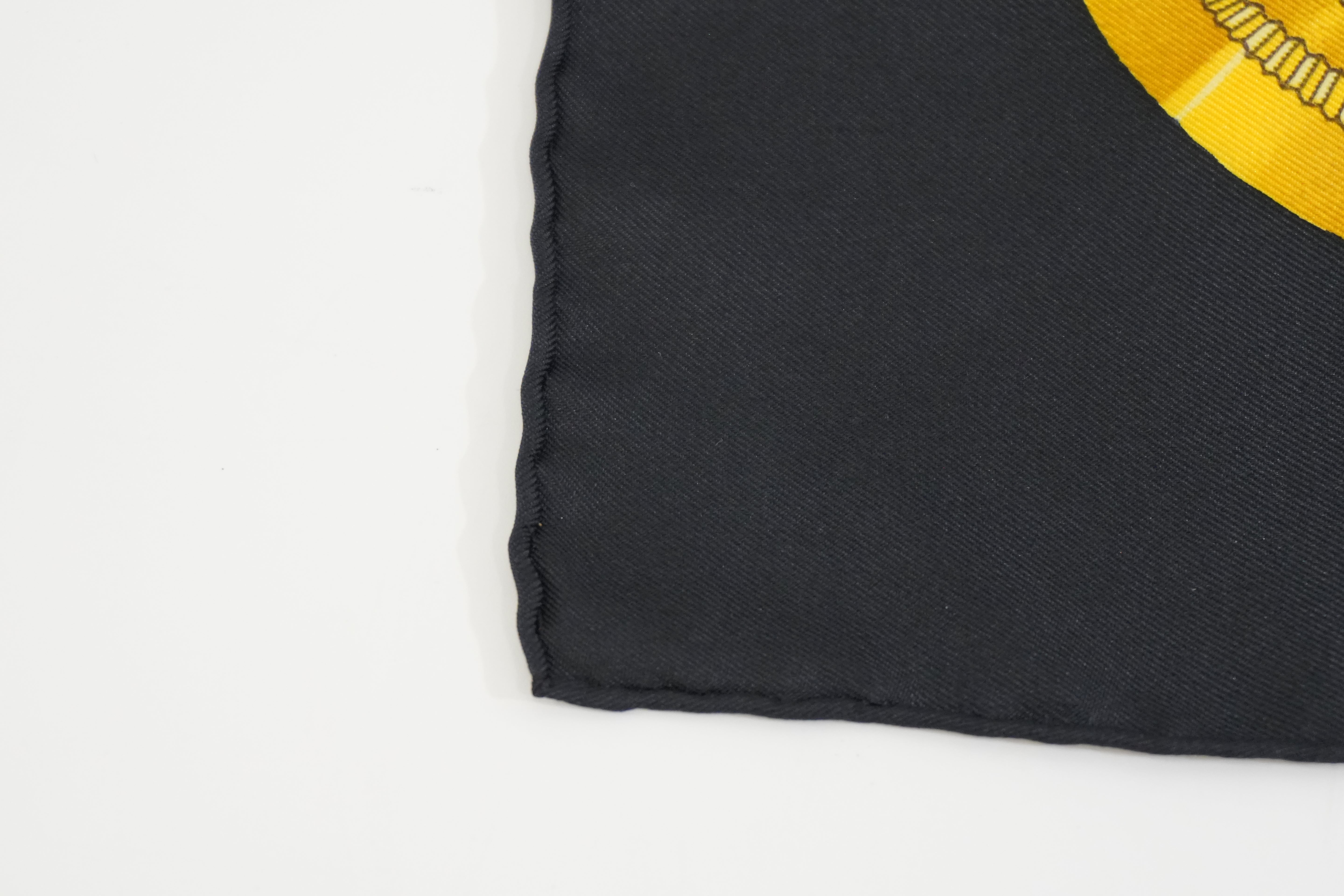 Pre-owned Hermes Scarf Black
