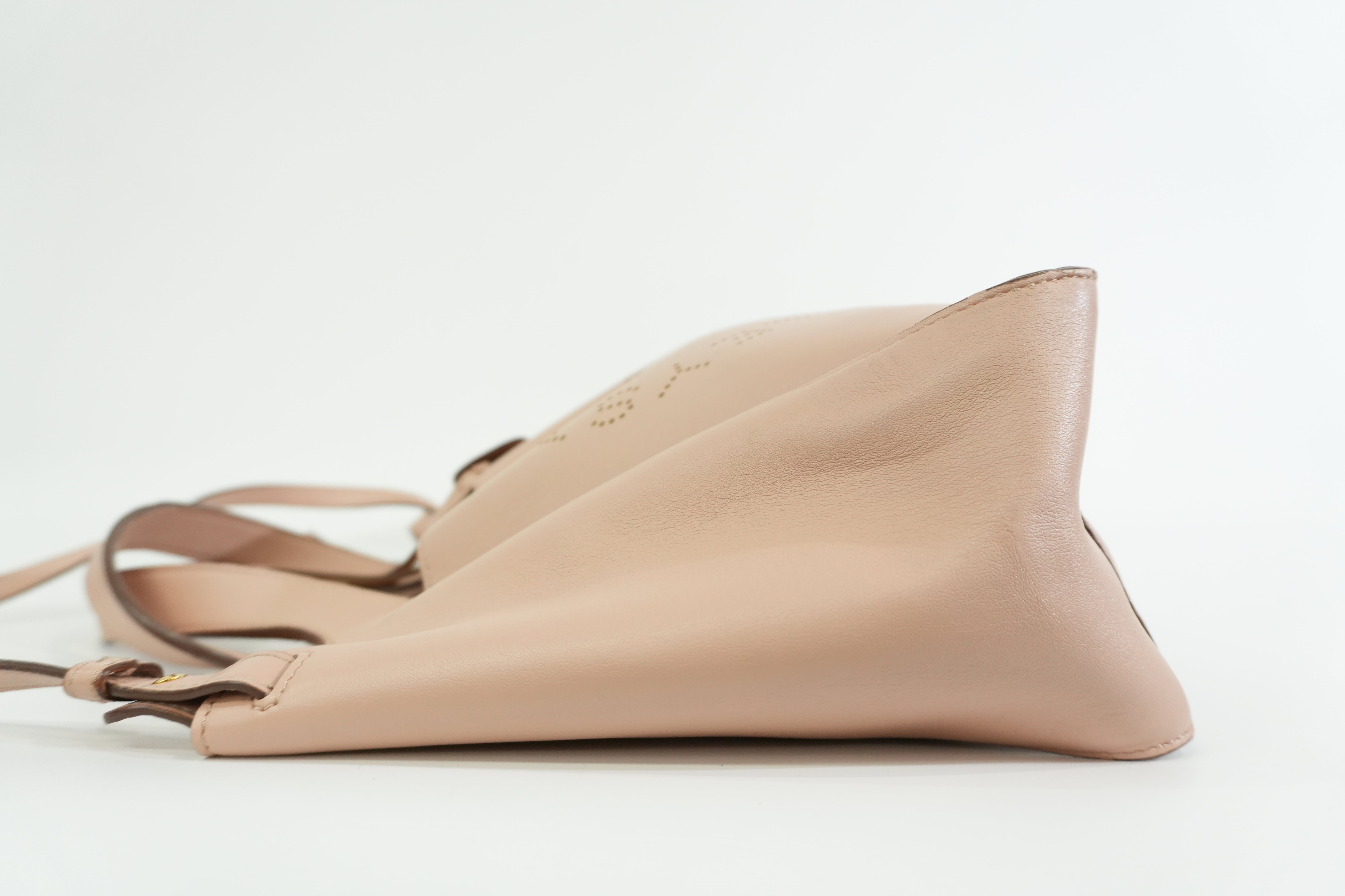 Pre-owned Stella McCartney Leather Logo Tote Bag Pink