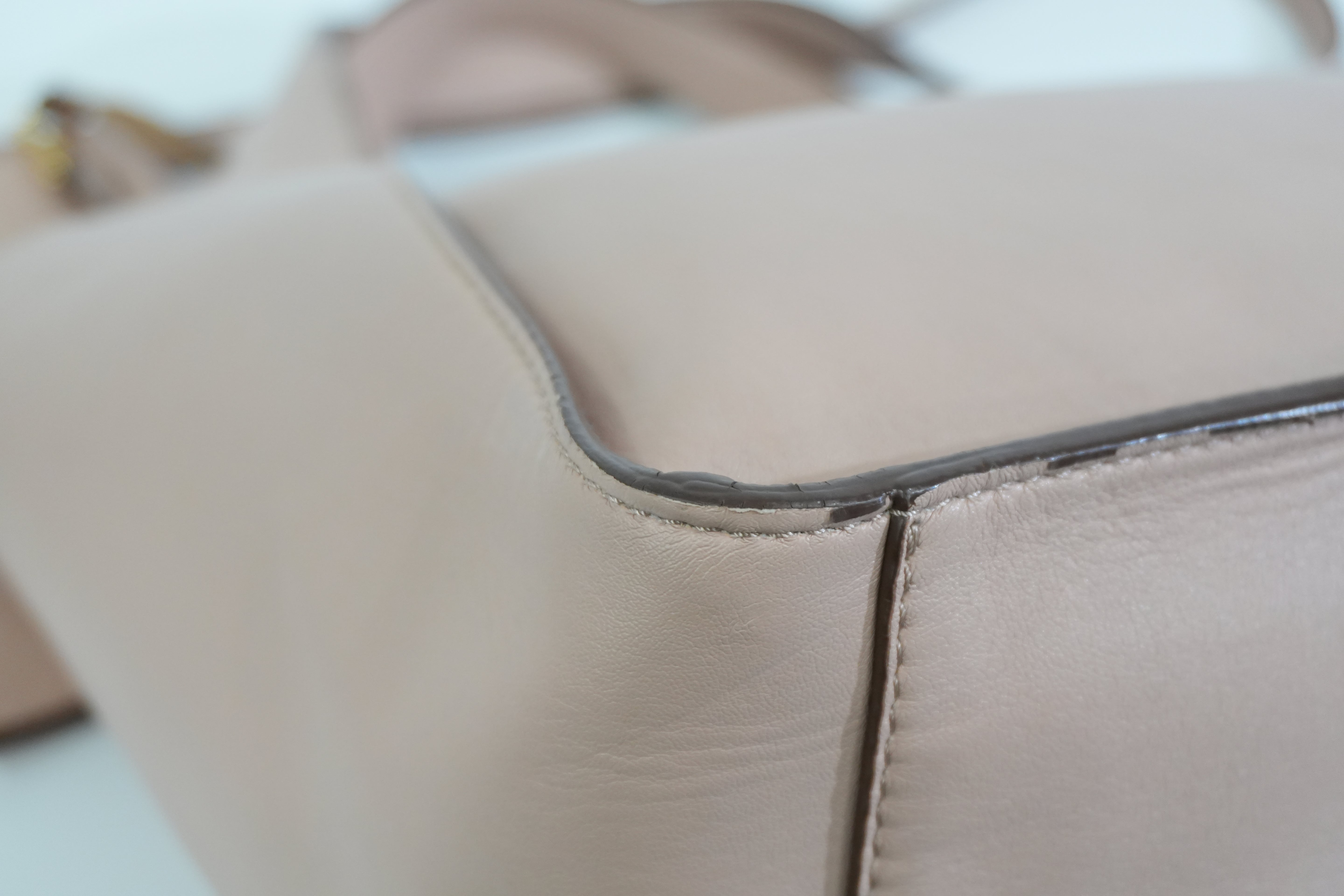 Pre-owned Stella McCartney Leather Logo Tote Bag Pink