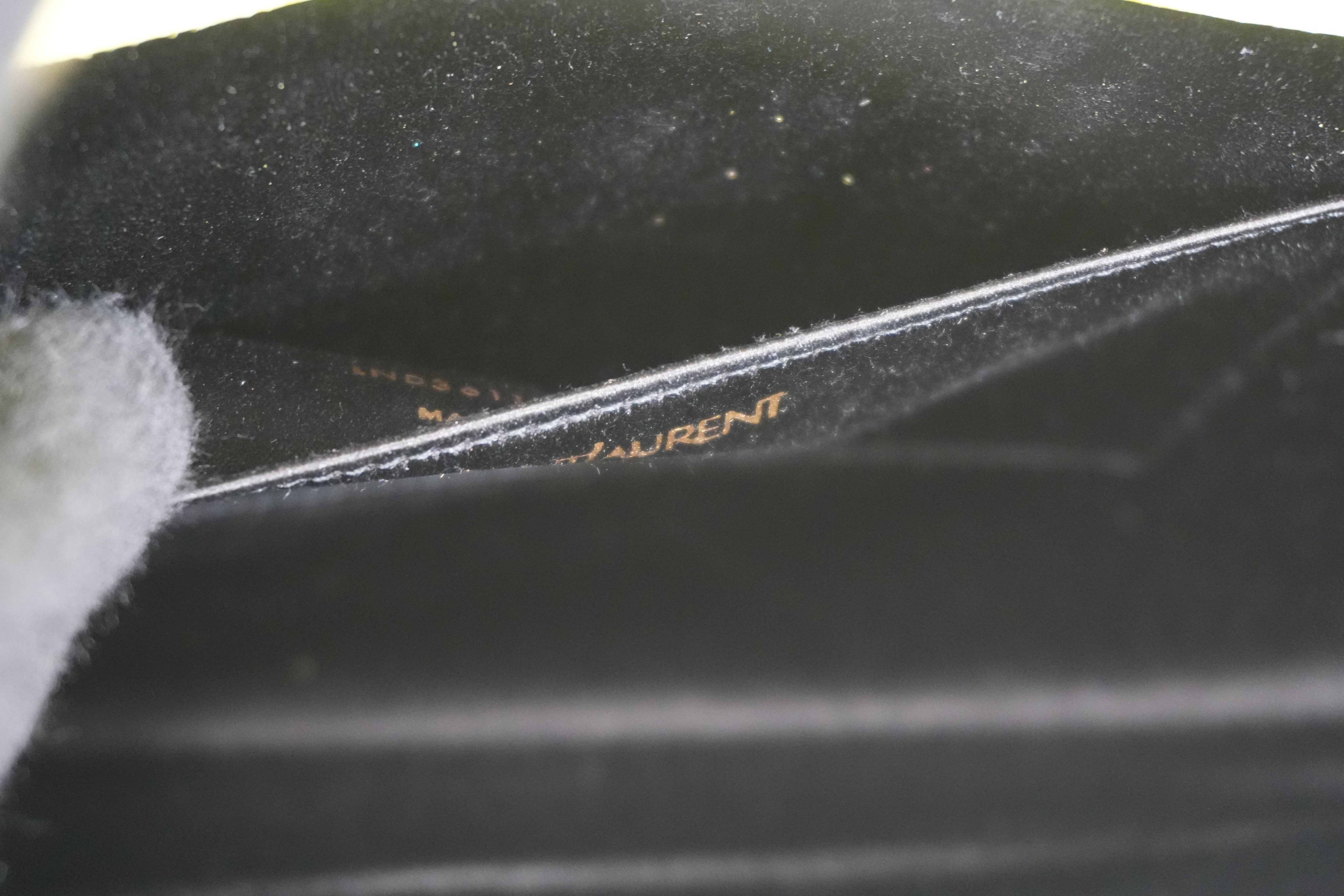 Pre-owned Saint Laurent Calfskin Leather Clutch Bag Yellow