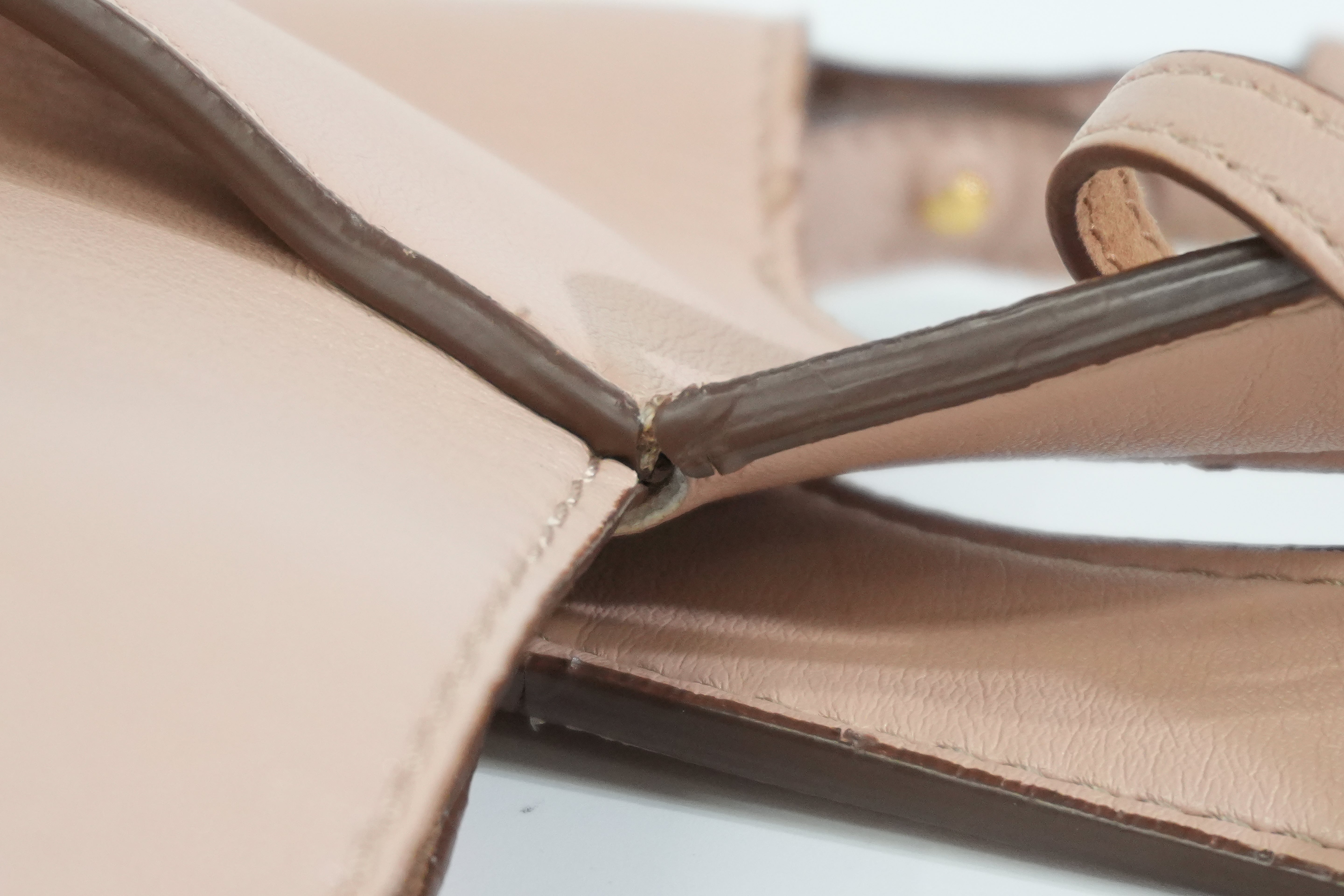 Pre-owned Stella McCartney Leather Logo Tote Bag Pink