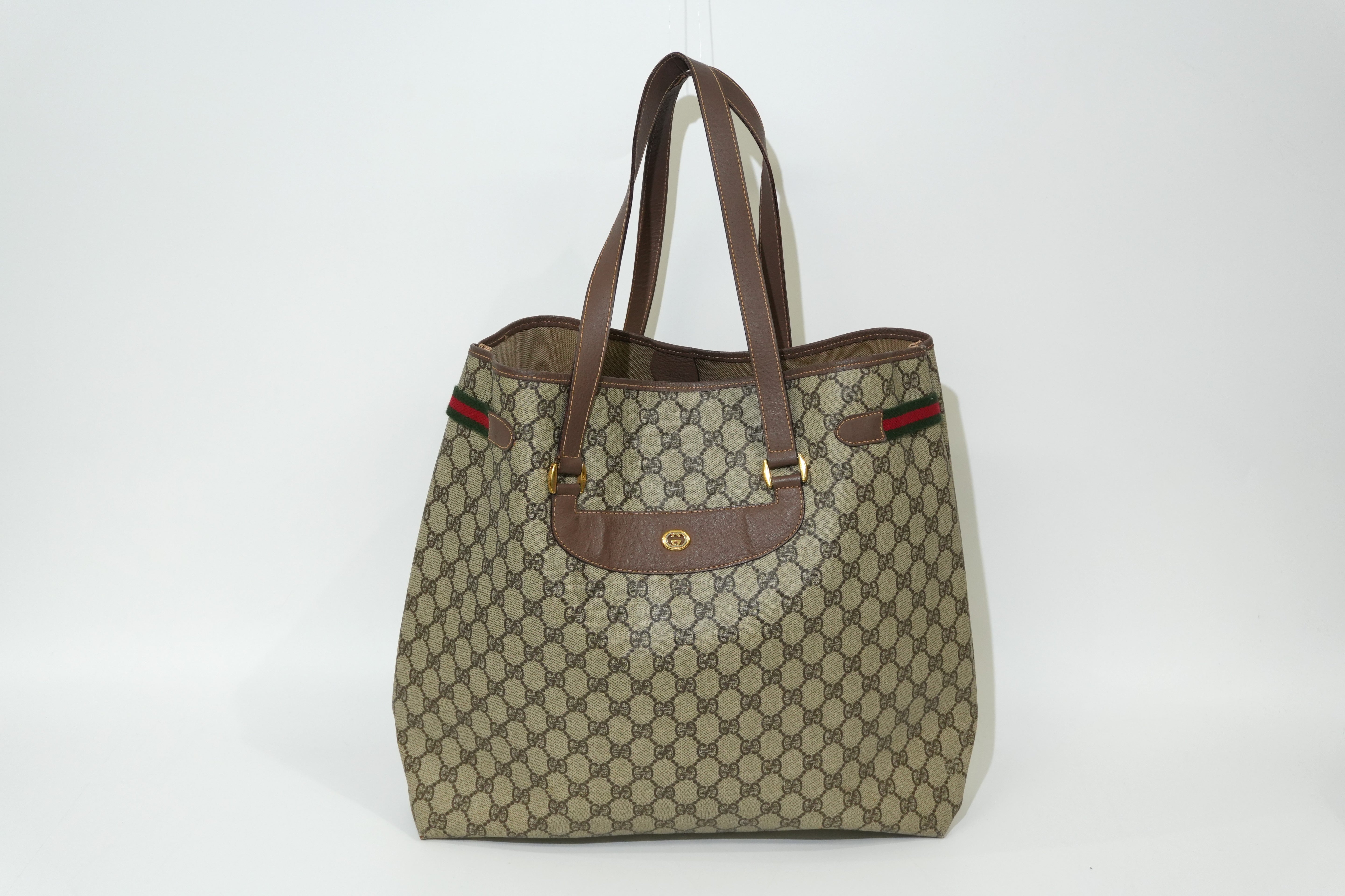 Pre-owned Gucci Tote Bag Brown