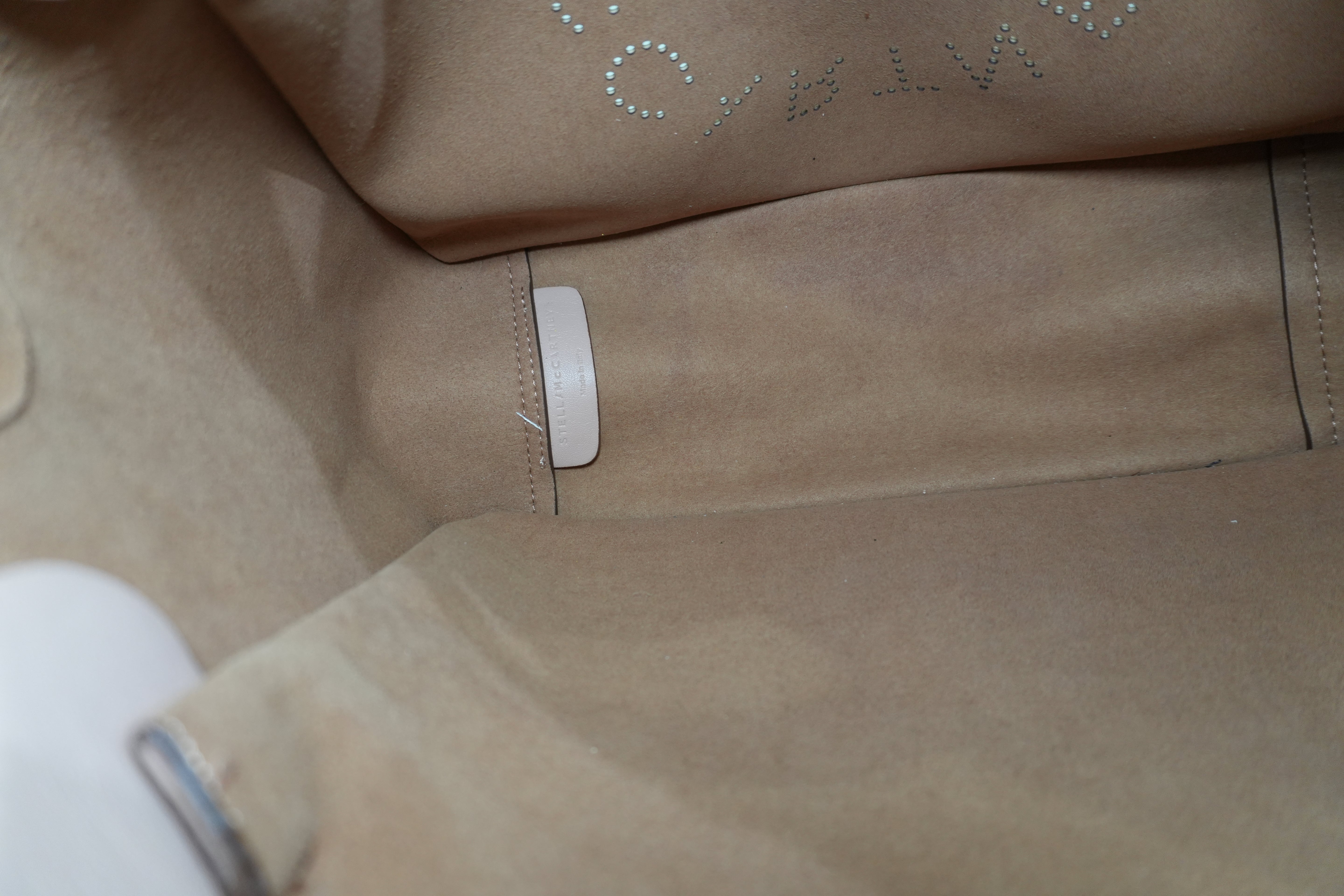 Pre-owned Stella McCartney Leather Logo Tote Bag Pink