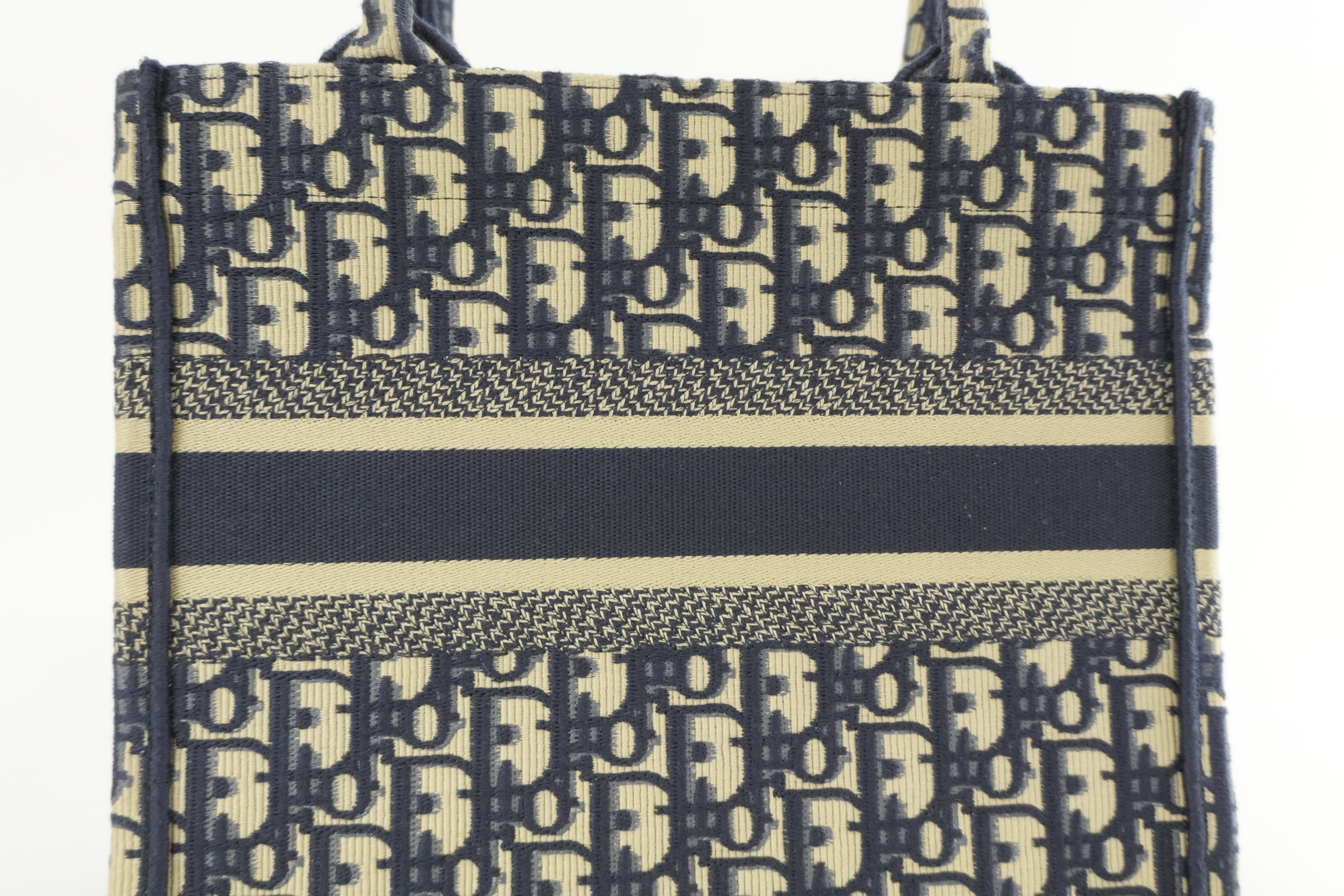 Christian Dior Oblique Canvas Book Tote Bag Used