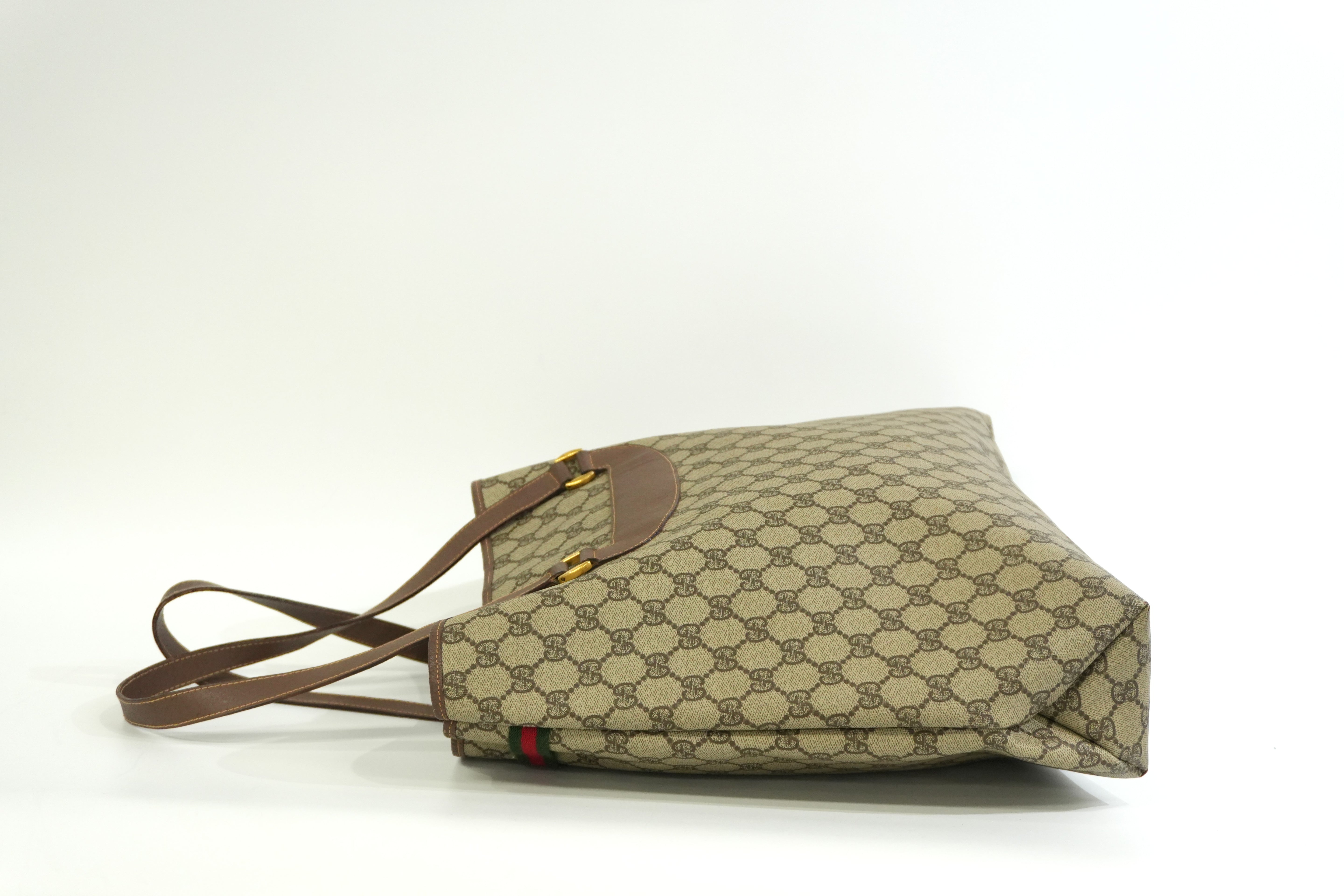 Pre-owned Gucci Tote Bag Brown