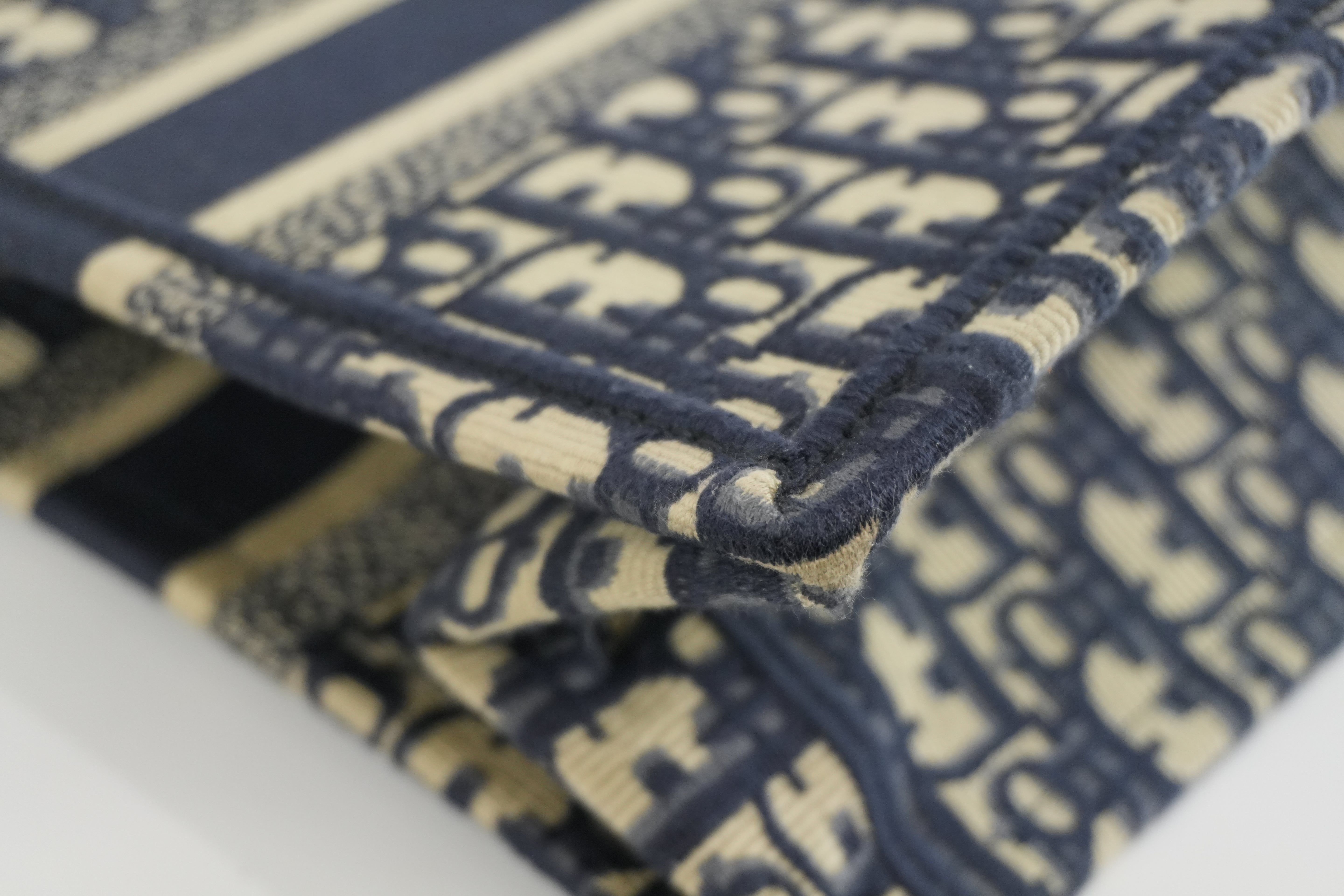 Christian Dior Oblique Canvas Book Tote Bag Used